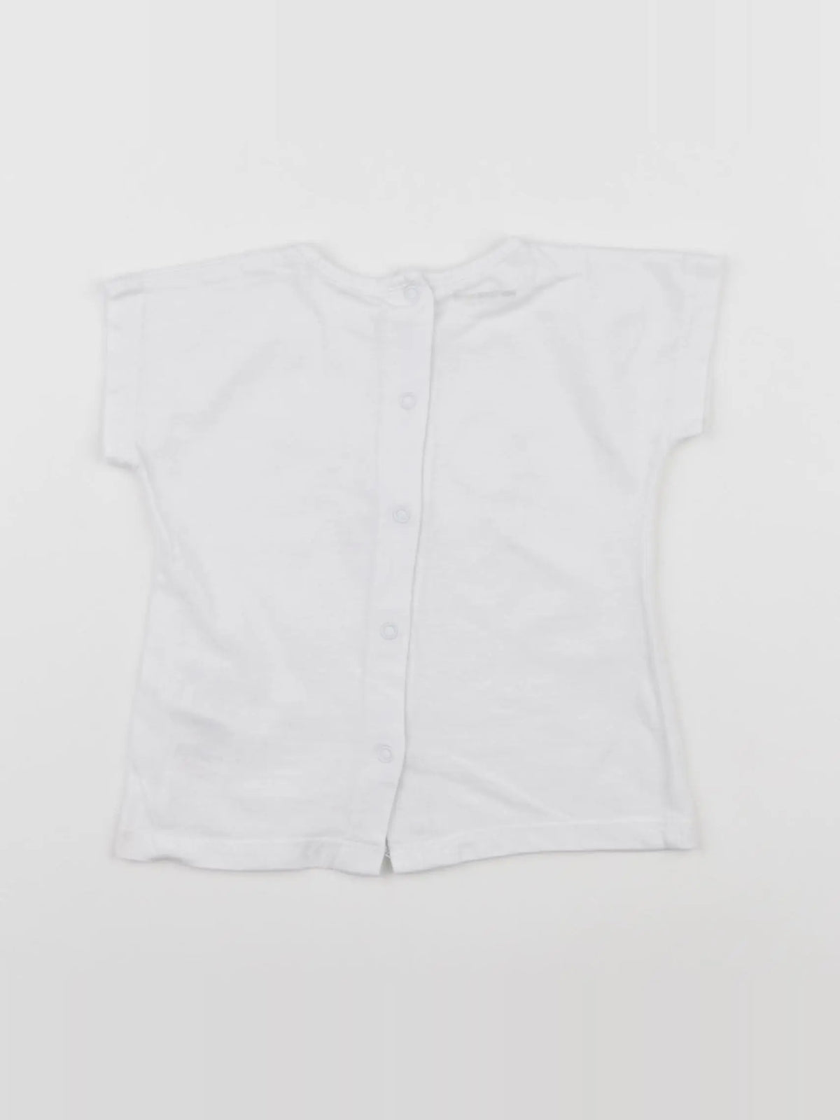 Vertbaudet - tee-shirt blanc - 9 mois