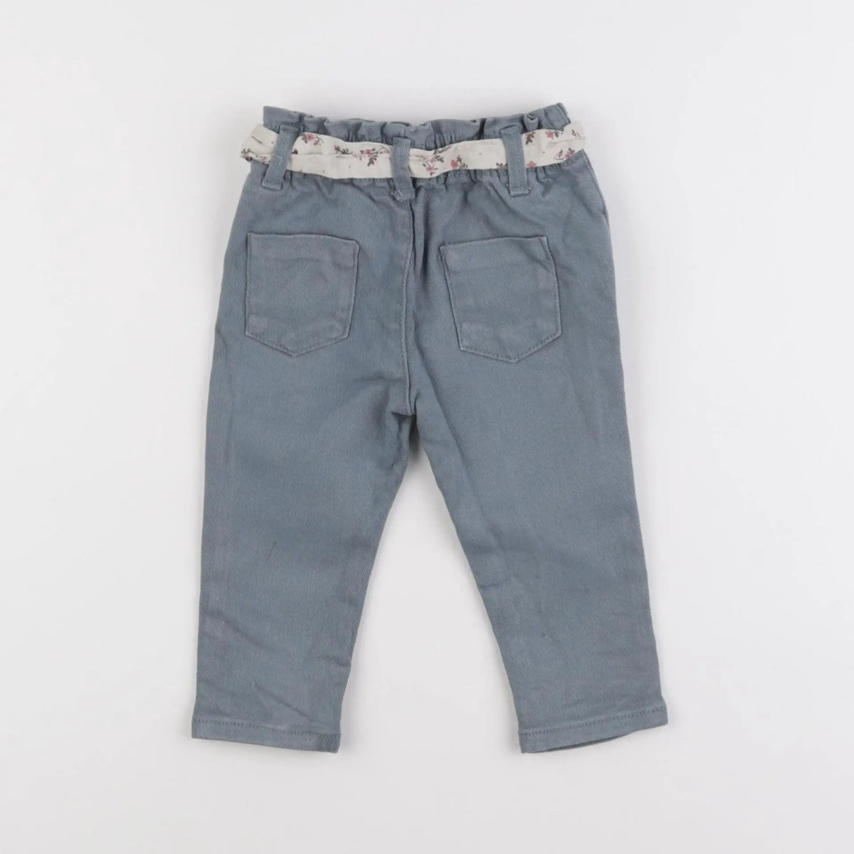 Vertbaudet - pantalon bleu - 9 mois