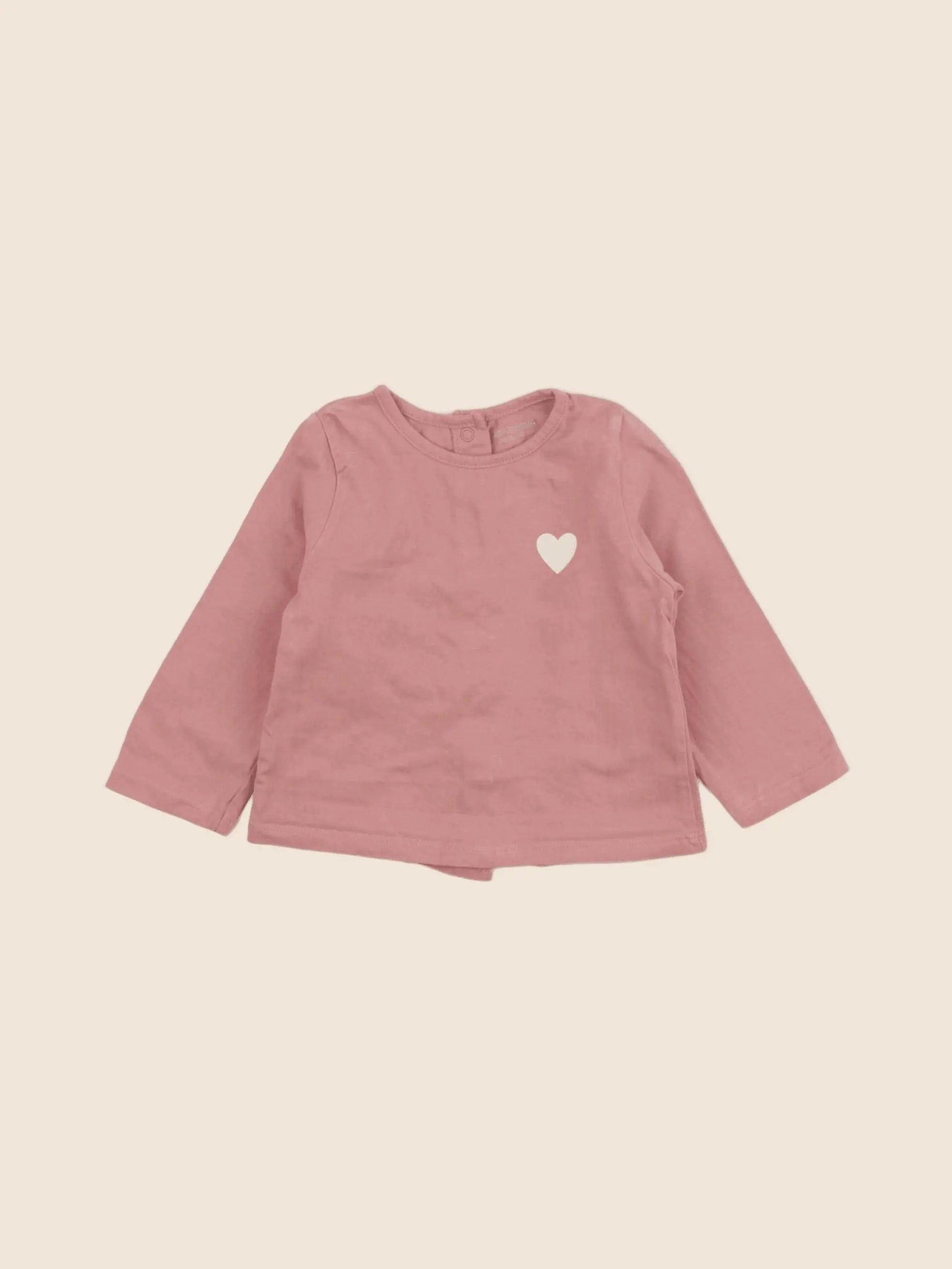 Vertbaudet - tee-shirt rose - 6 mois