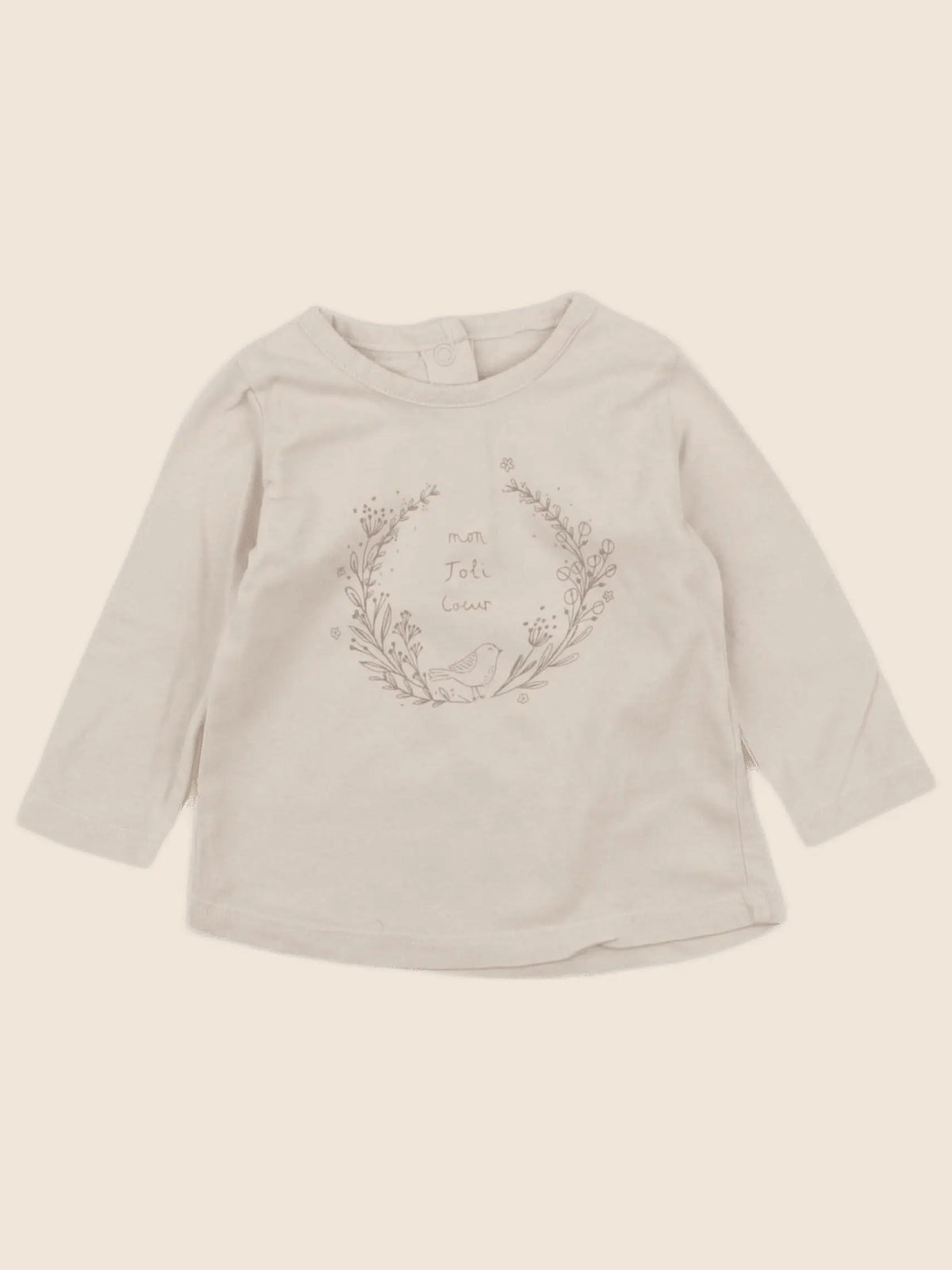 La Redoute - tee-shirt beige - 6 mois