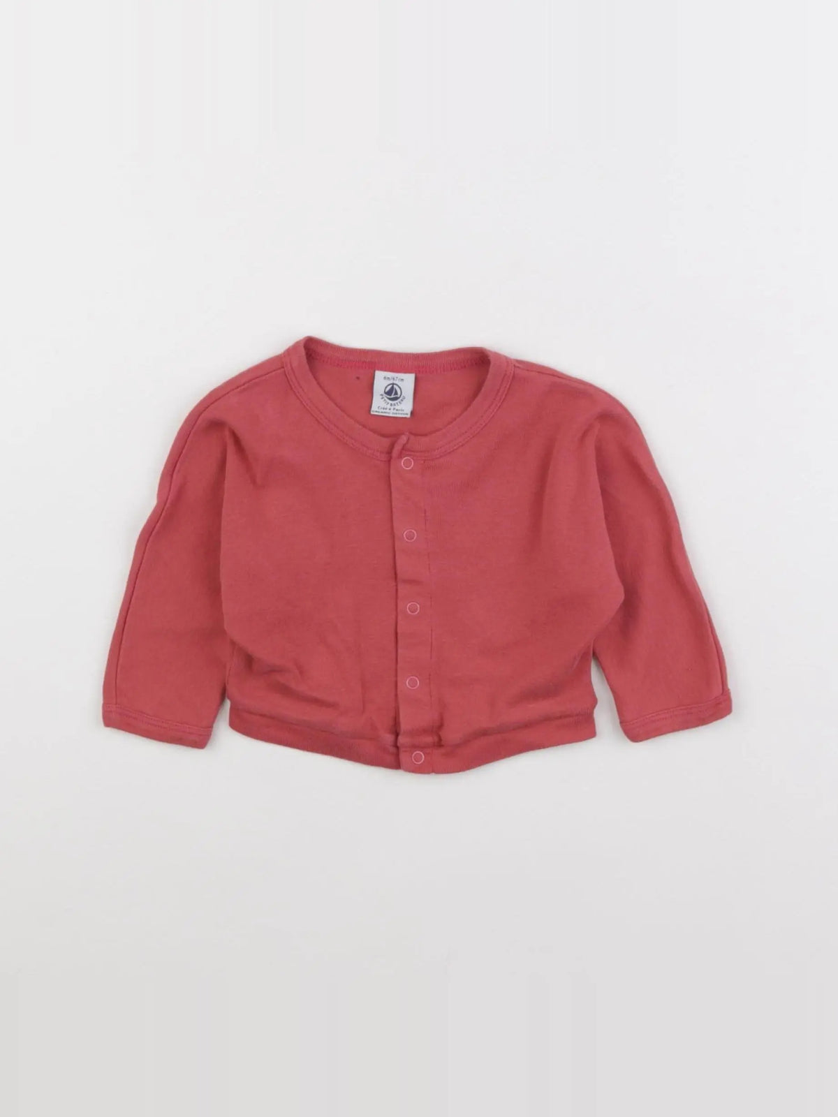 Petit Bateau - tee-shirt rose - 6 mois