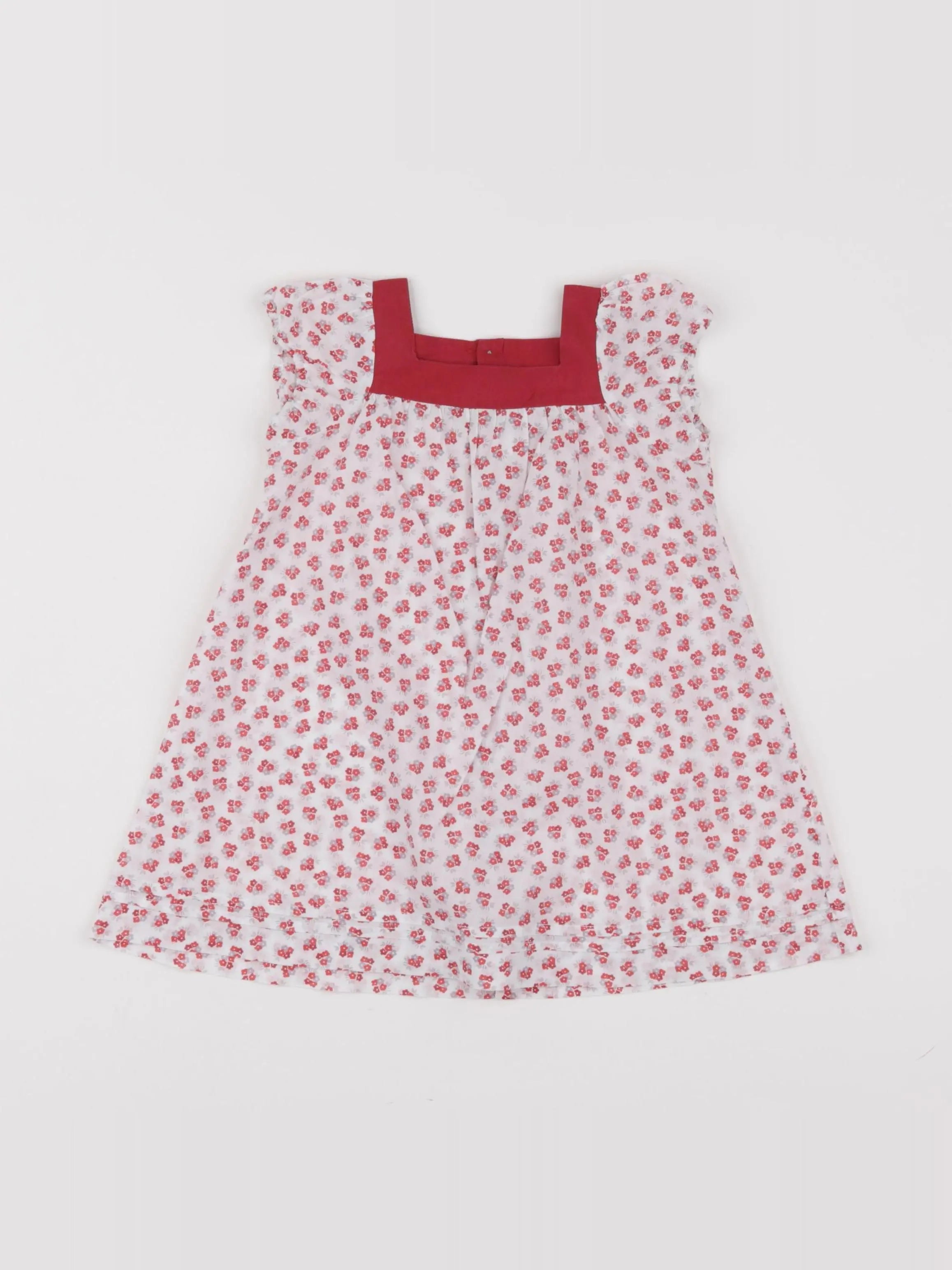 Jacadi - robe rouge - 12 mois