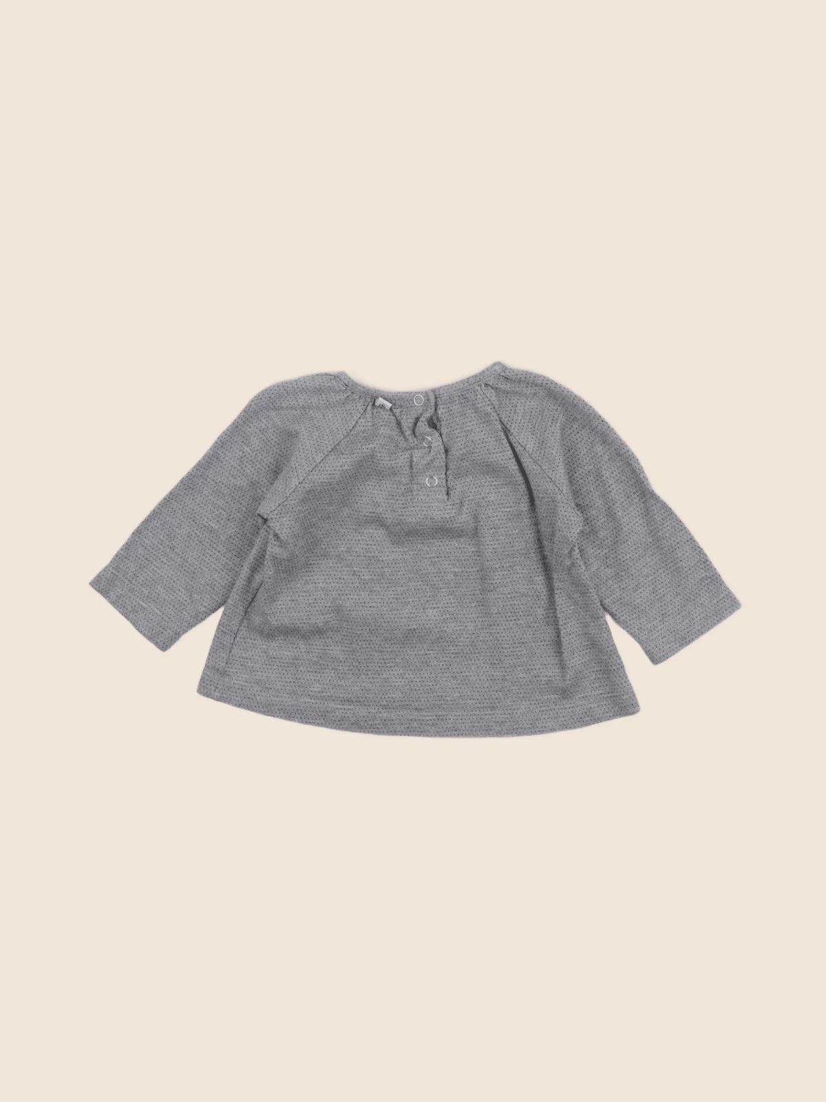 Petit Bateau - tee-shirt gris - 6 mois