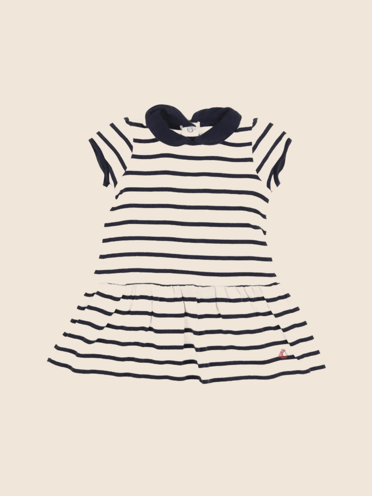 Petit Bateau - robe bleu - 12 mois