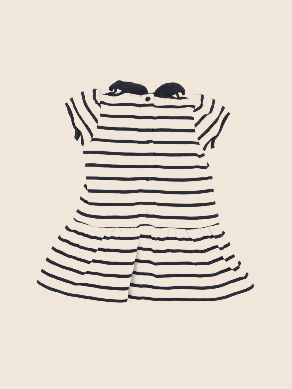 Petit Bateau - robe bleu - 12 mois