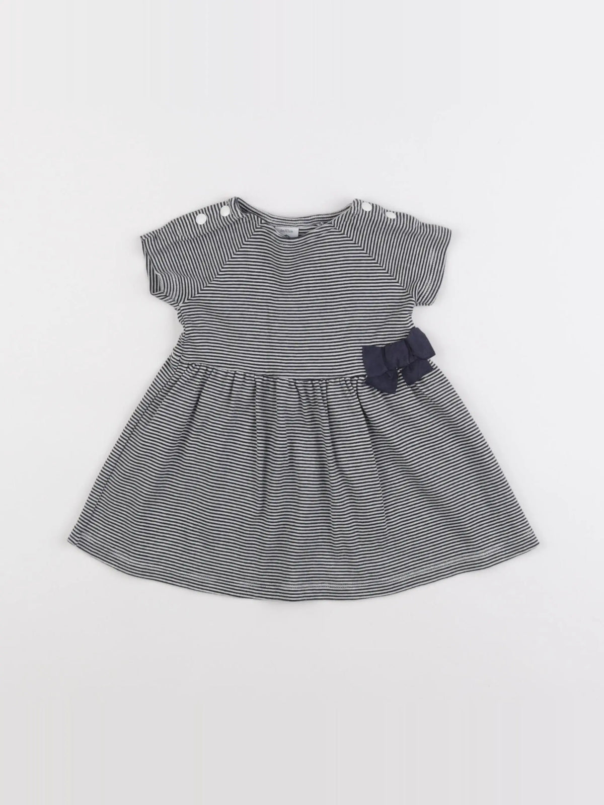 Petit Bateau - robe bleu - 6 mois