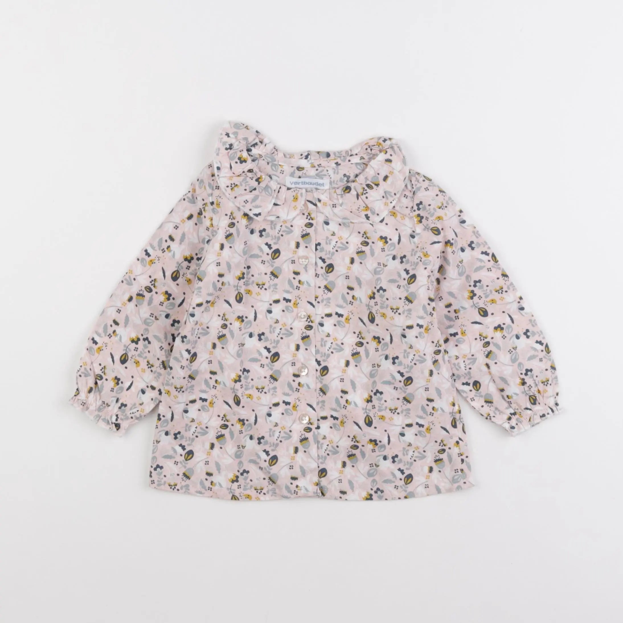 Vertbaudet - blouse rose - 12 mois