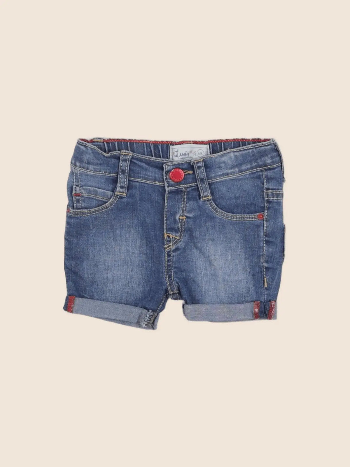 Levi's - short bleu - 6 mois