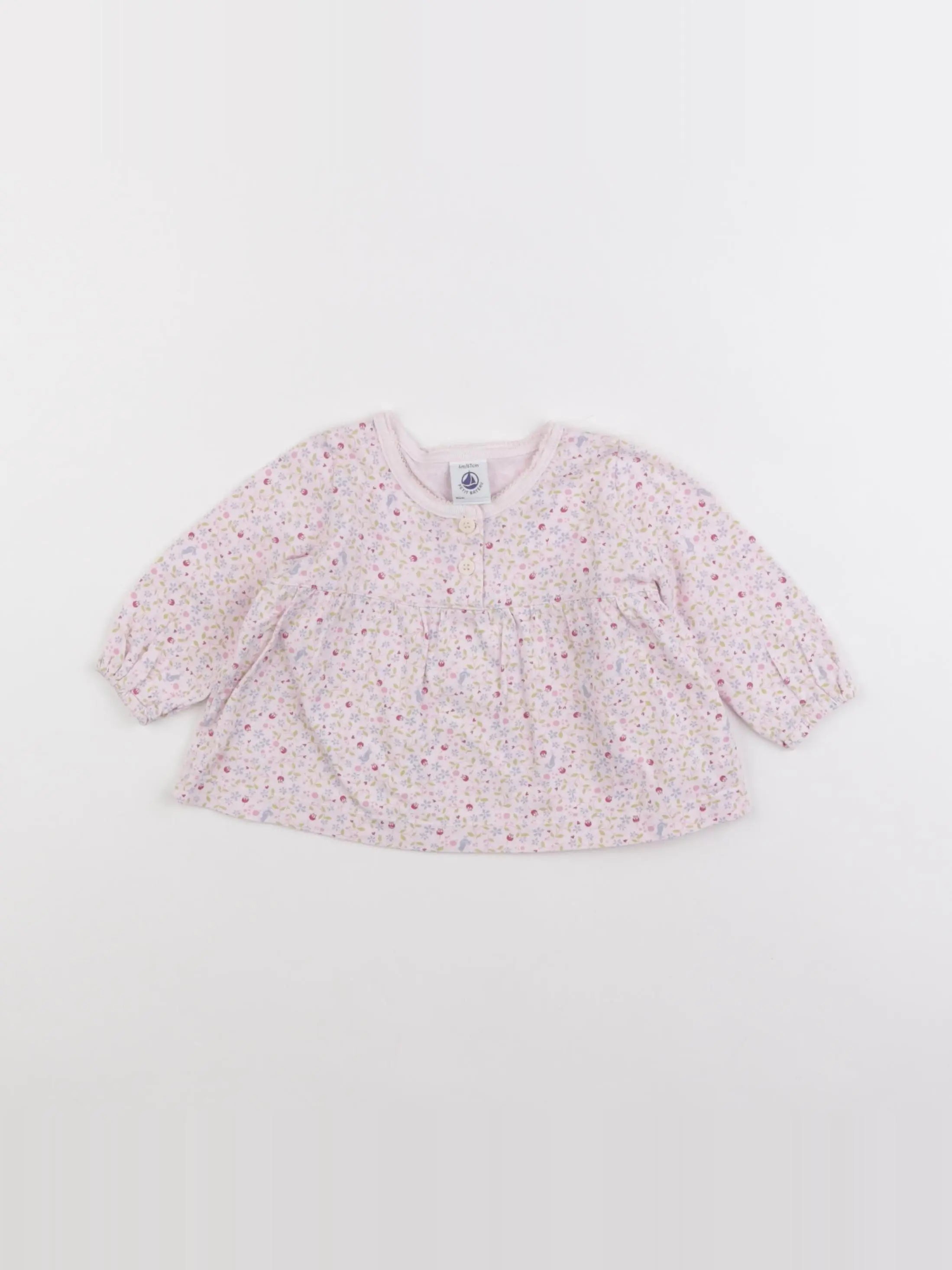 Petit Bateau - tee-shirt multicolore - 6 mois