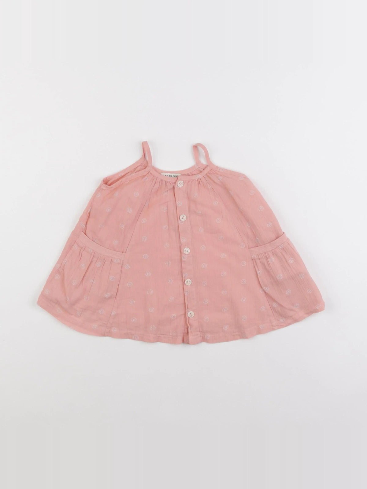 1+ In the family - robe rose - 6 mois