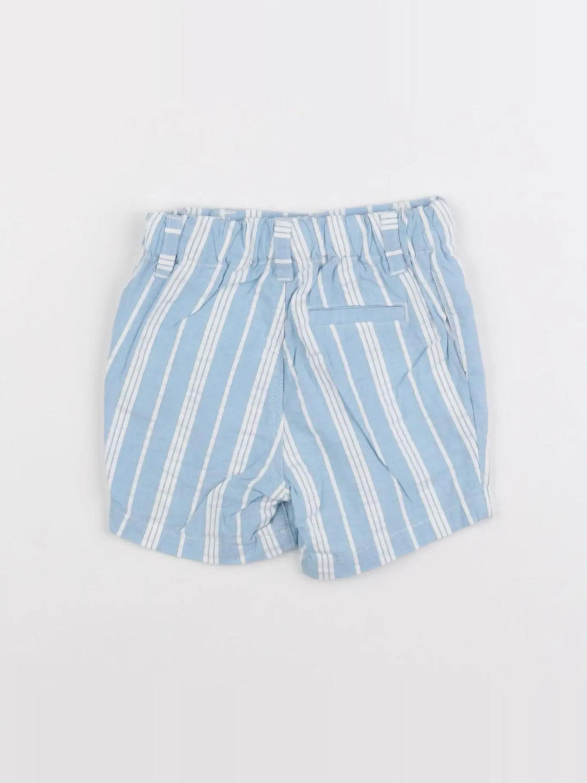 Petit Bateau - short blanc, bleu - 6 mois