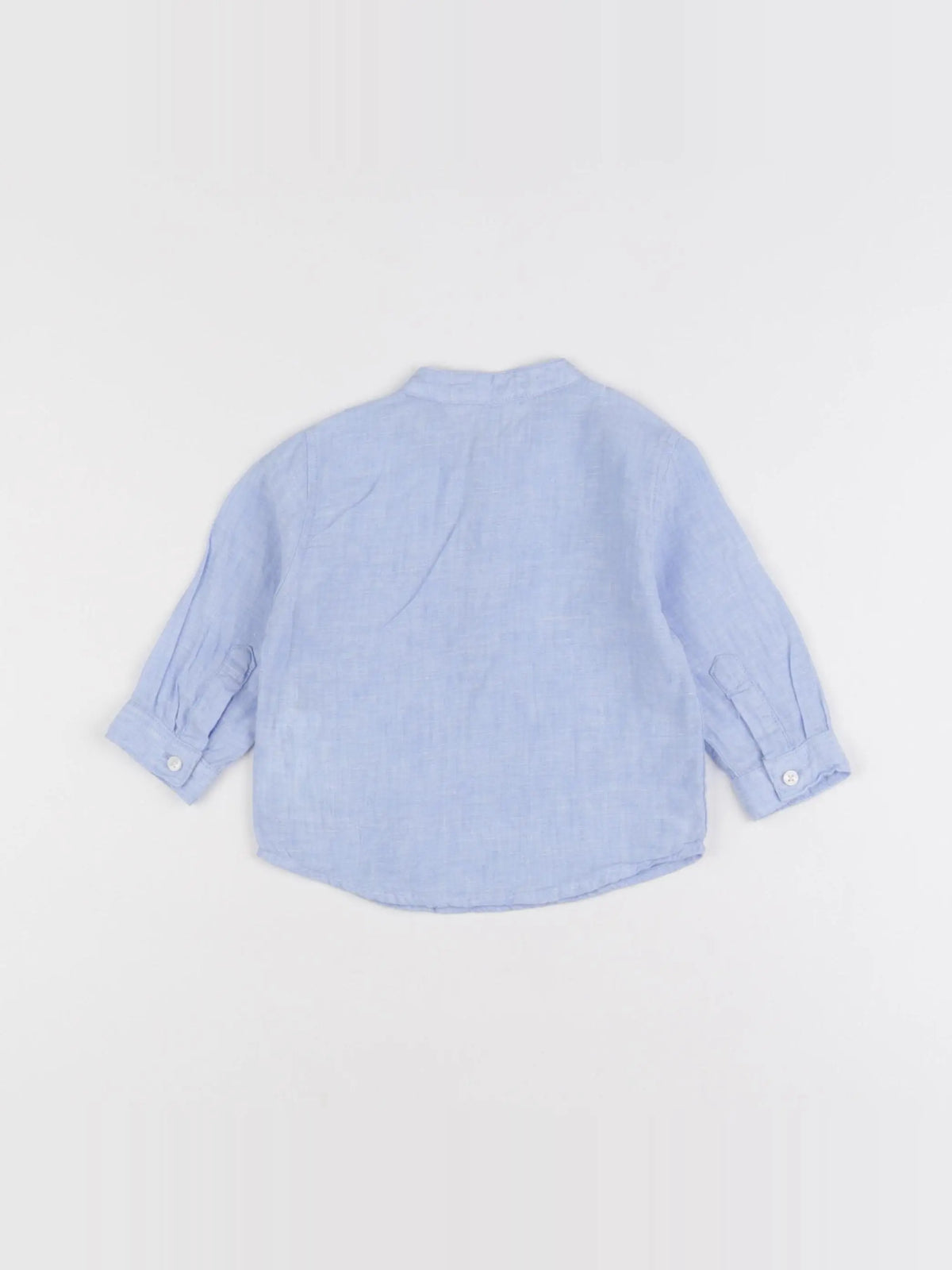 Boutchou - chemise bleu - 6 mois