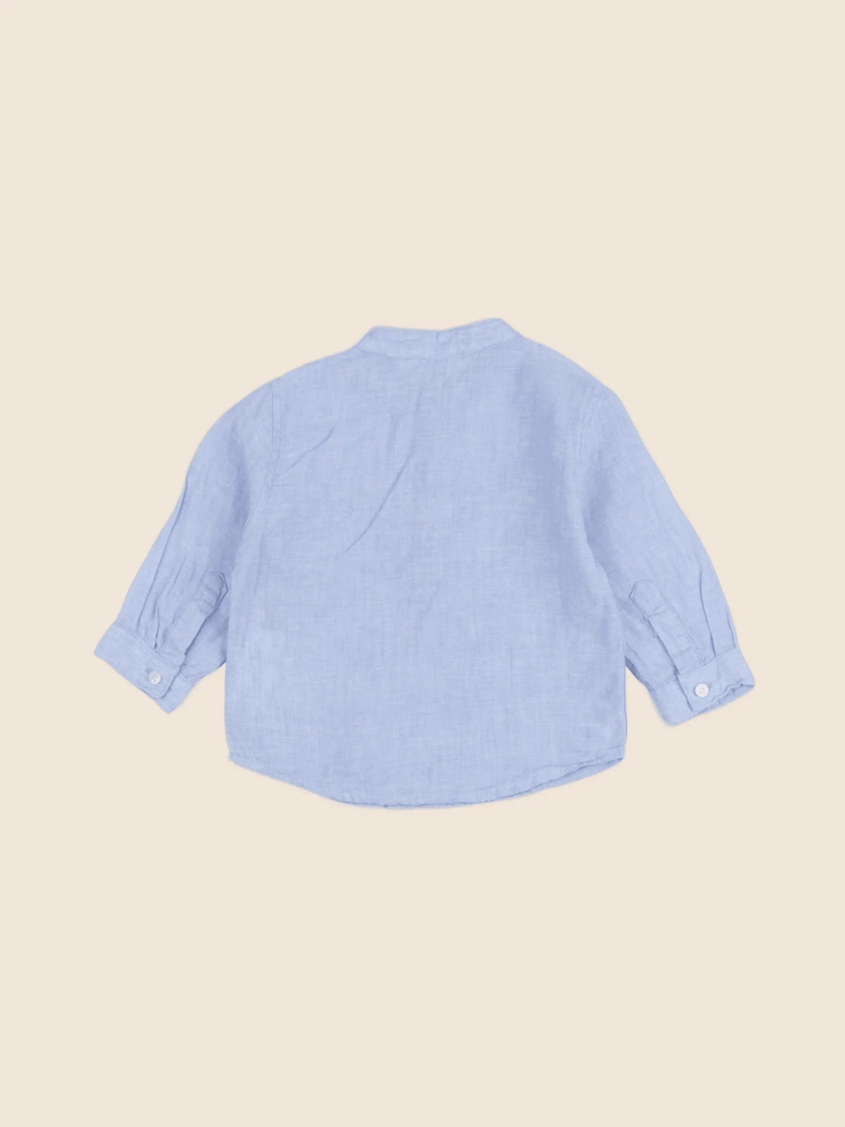 Boutchou - chemise bleu - 6 mois