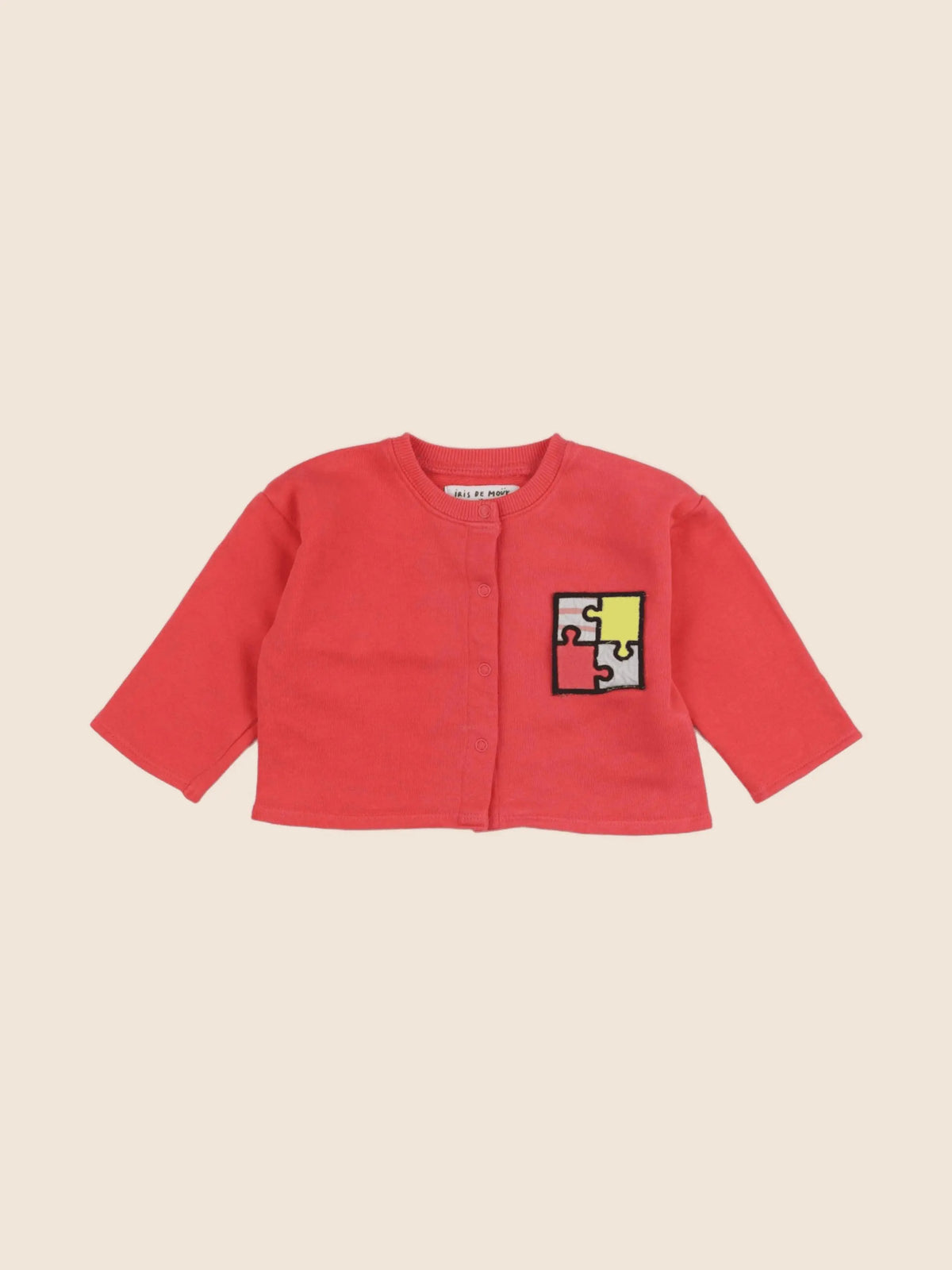 Monoprix - sweat rouge - 6/9 mois