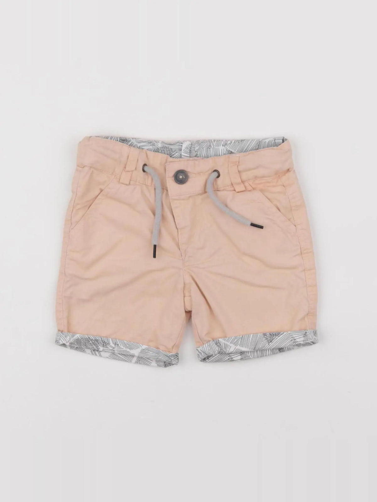 IKKS - short réversible blanc, orange - 6 mois