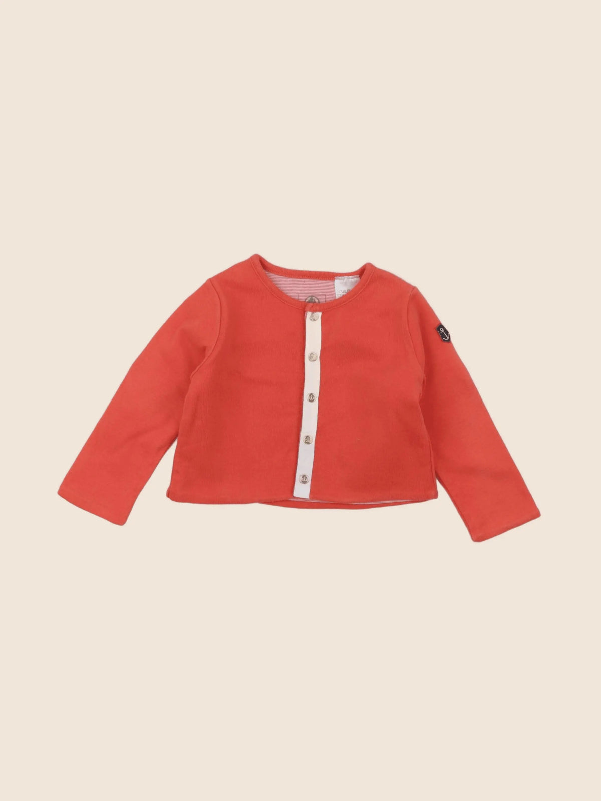 Petit Bateau - tee-shirt orange - 6 mois