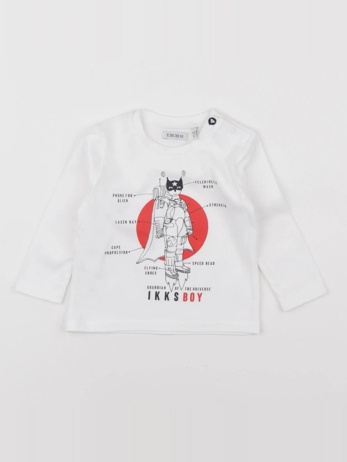 IKKS - tee-shirt blanc - 6 mois