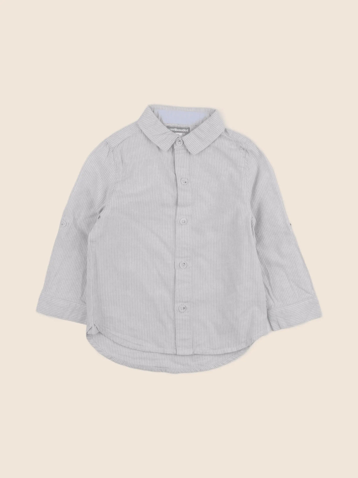 Vertbaudet - chemise gris - 3 ans