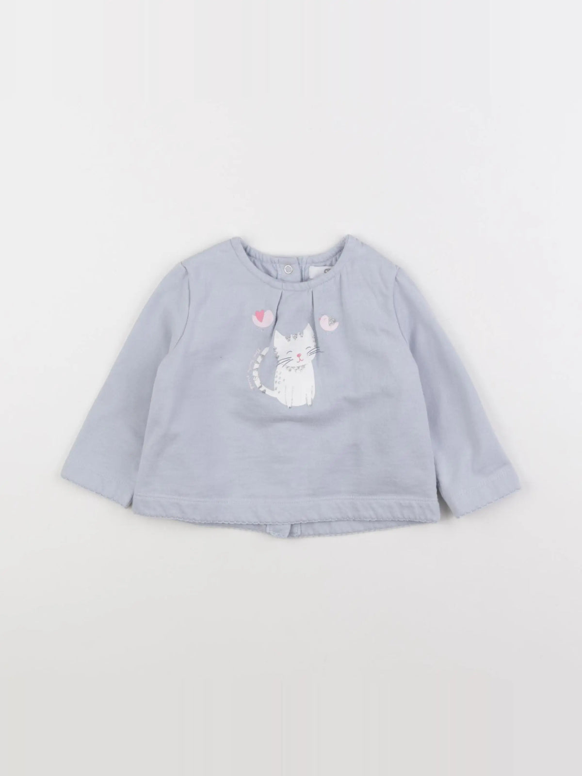 La Redoute - sweat bleu - 9 mois