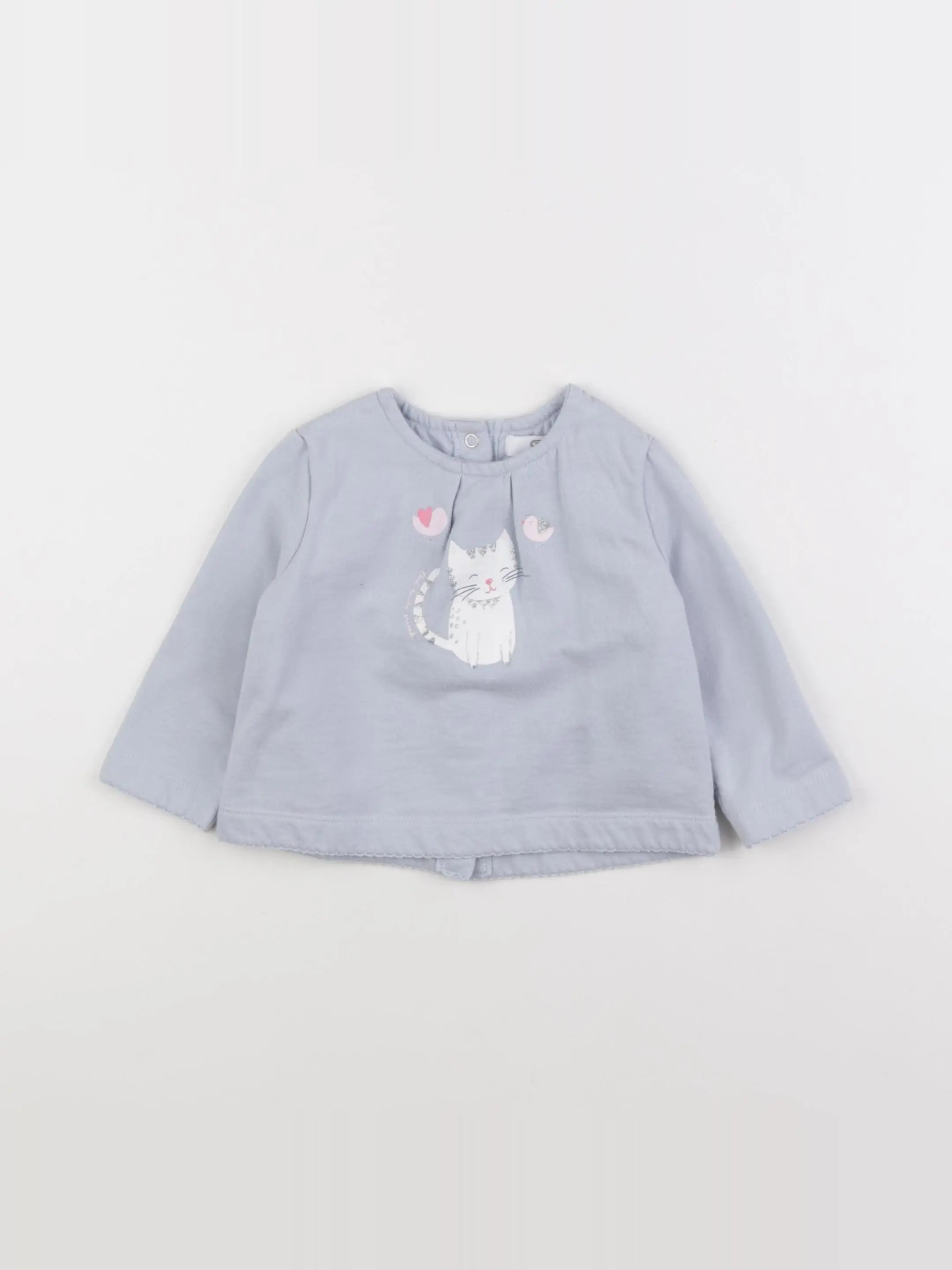 La Redoute - sweat bleu - 9 mois