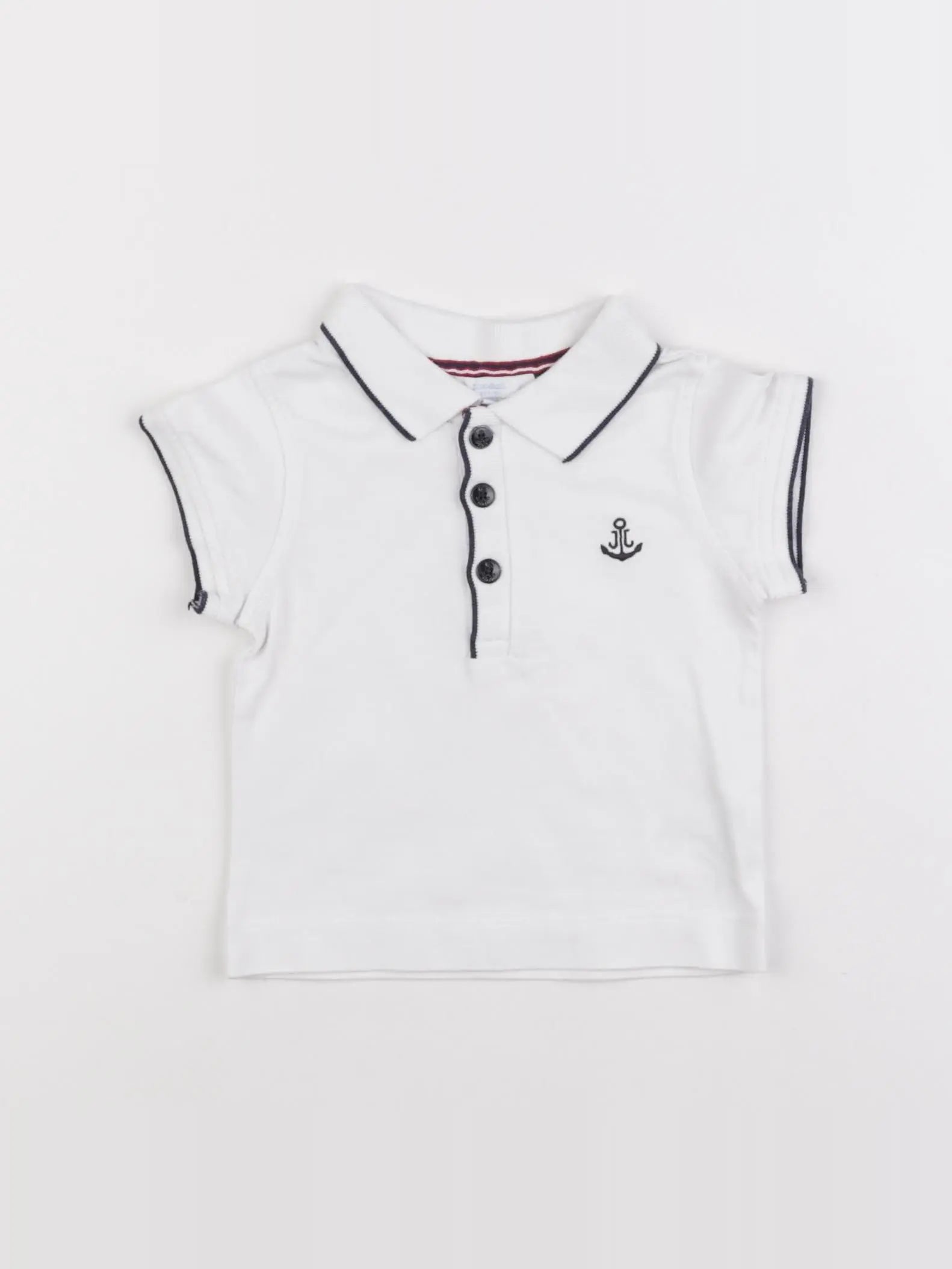 Jacadi - polo blanc - 6 mois