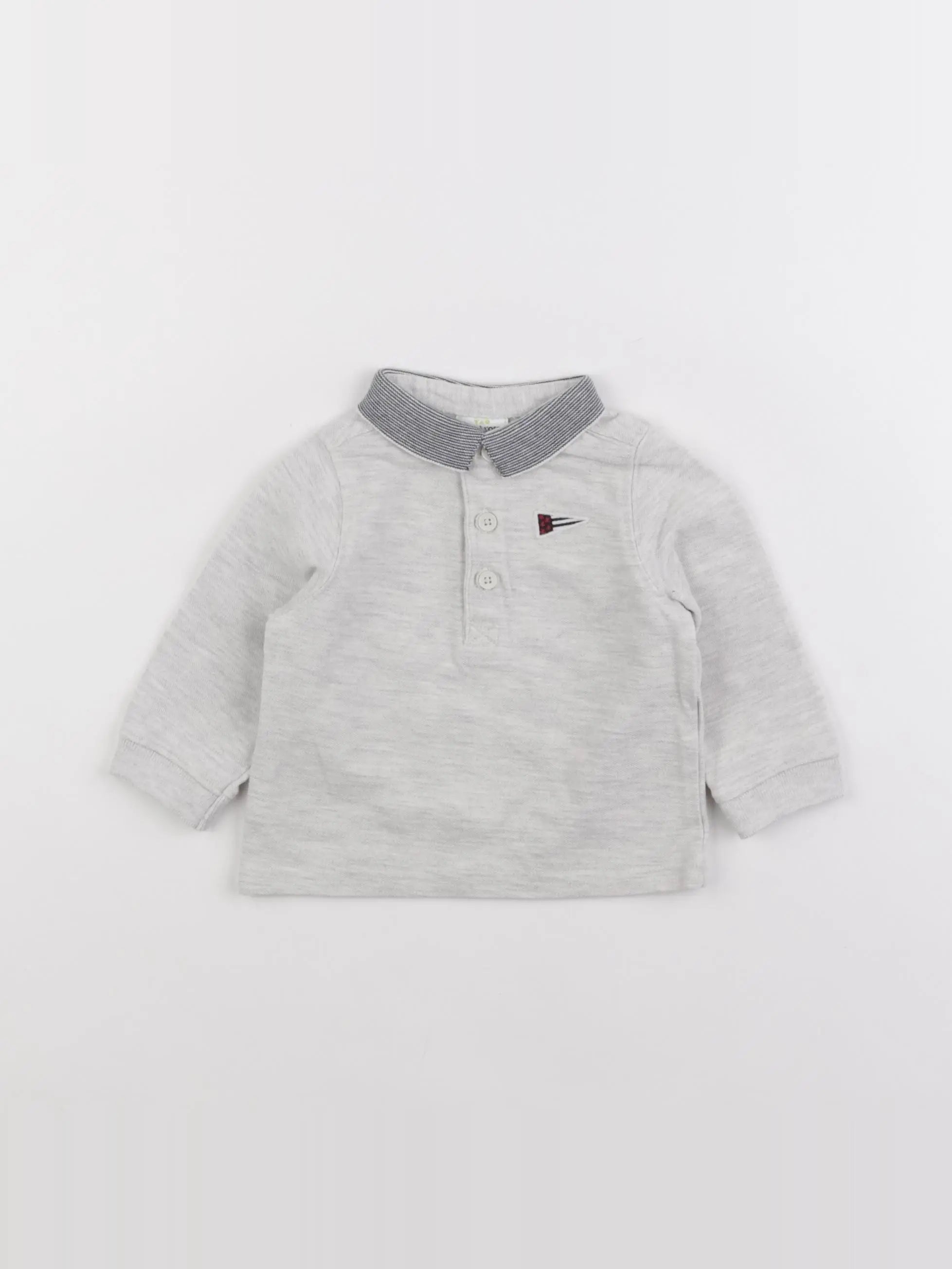 Tape à l'oeil - polo gris - 6 mois