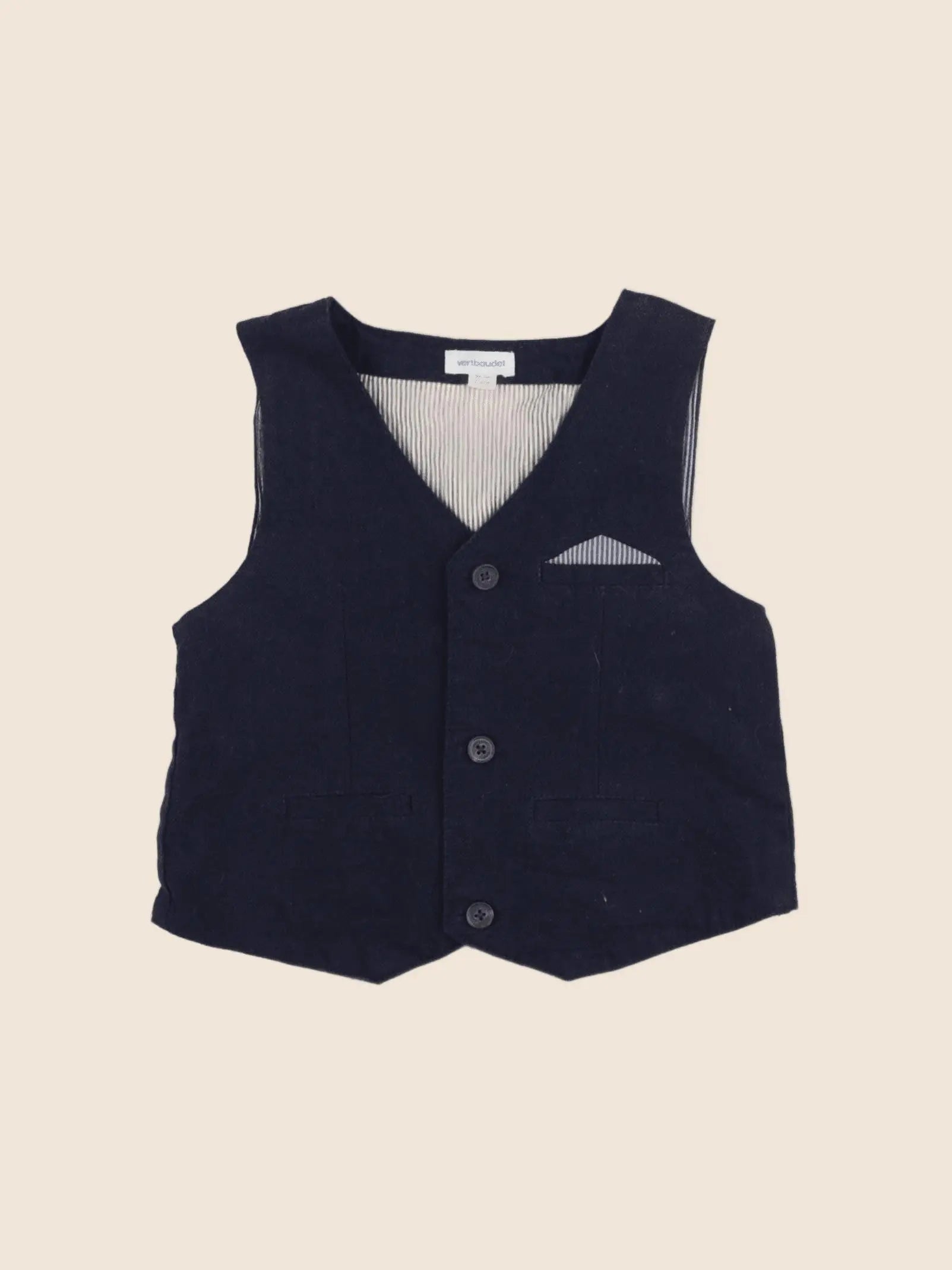 Vertbaudet - gilet bleu - 18 mois à 2 ans