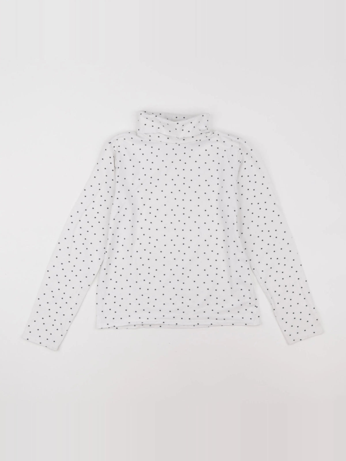 Vertbaudet - sous-pull blanc, bleu - 10 ans