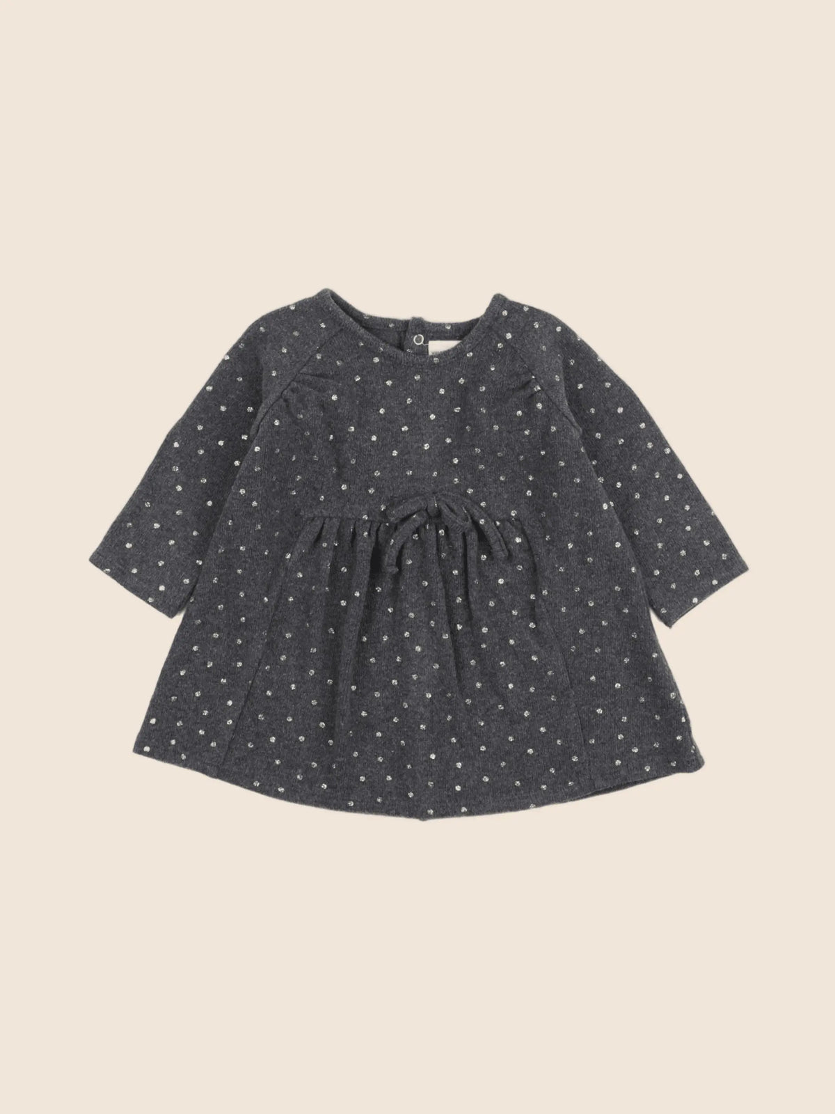 Vertbaudet - robe gris, or - 9 mois