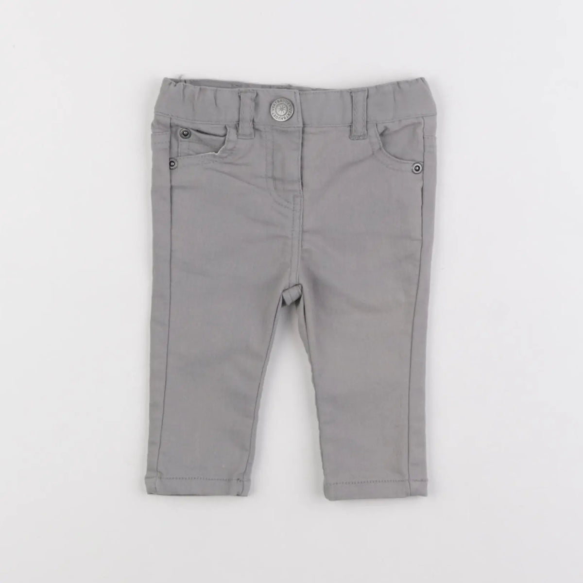 Vertbaudet - jean gris - 3 mois