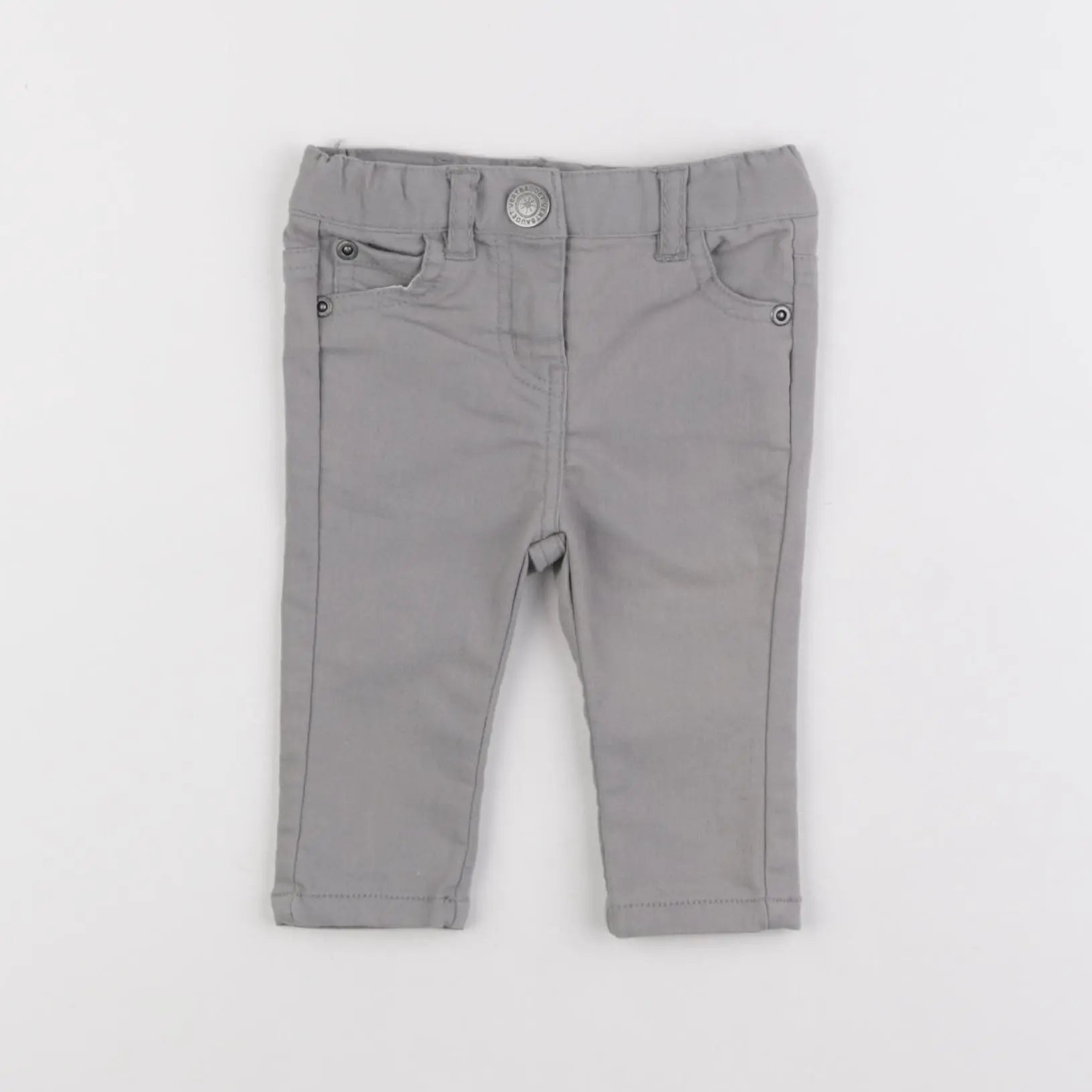 Vertbaudet - jean gris - 3 mois
