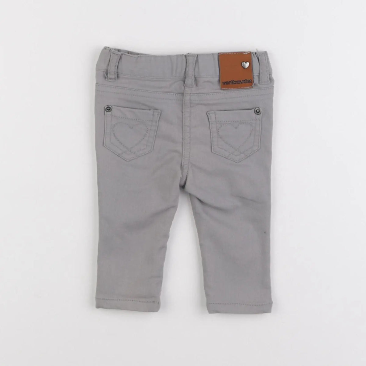 Vertbaudet - jean gris - 3 mois