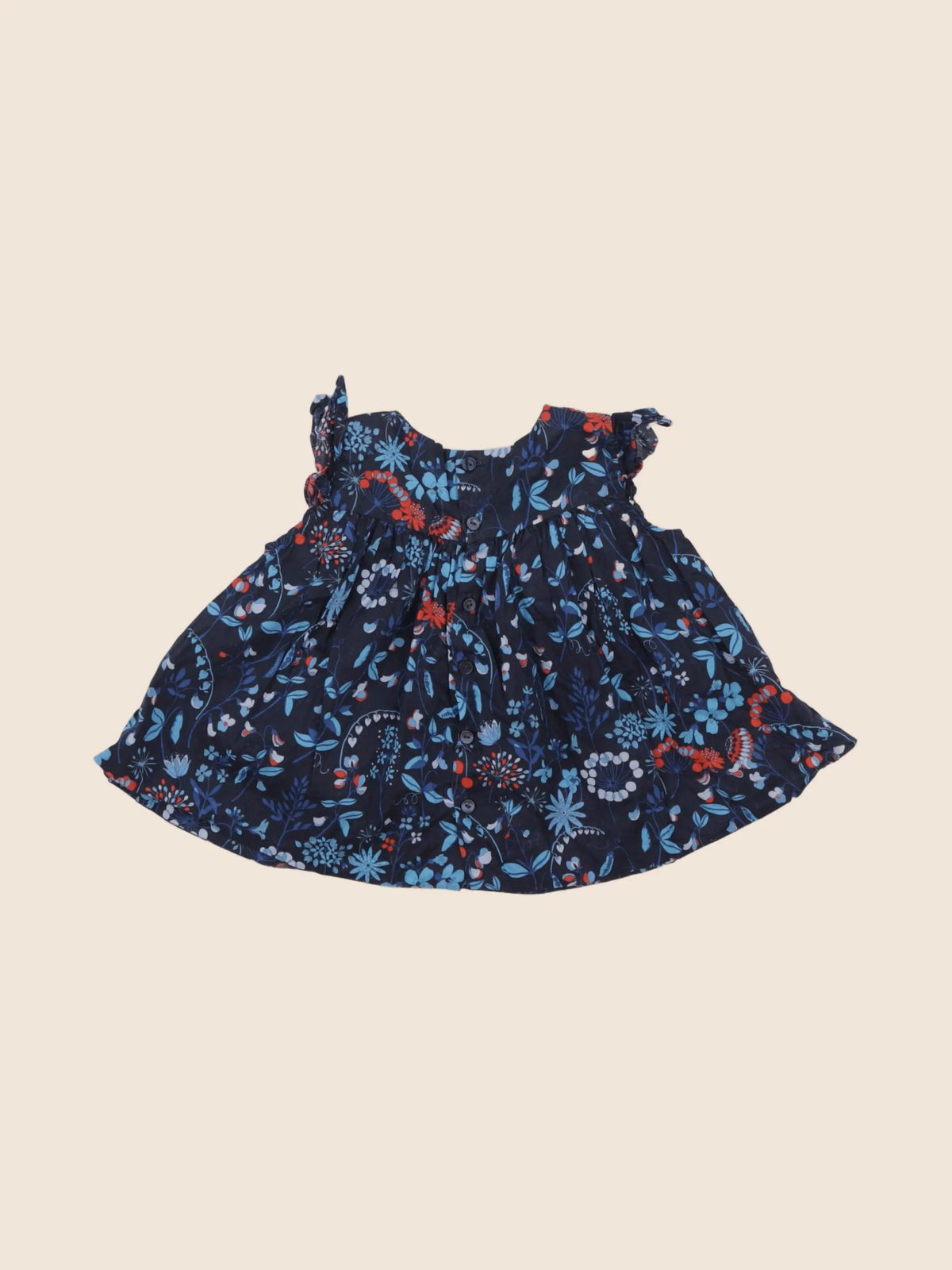 Jacadi - blouse liberty bleu - 18 mois