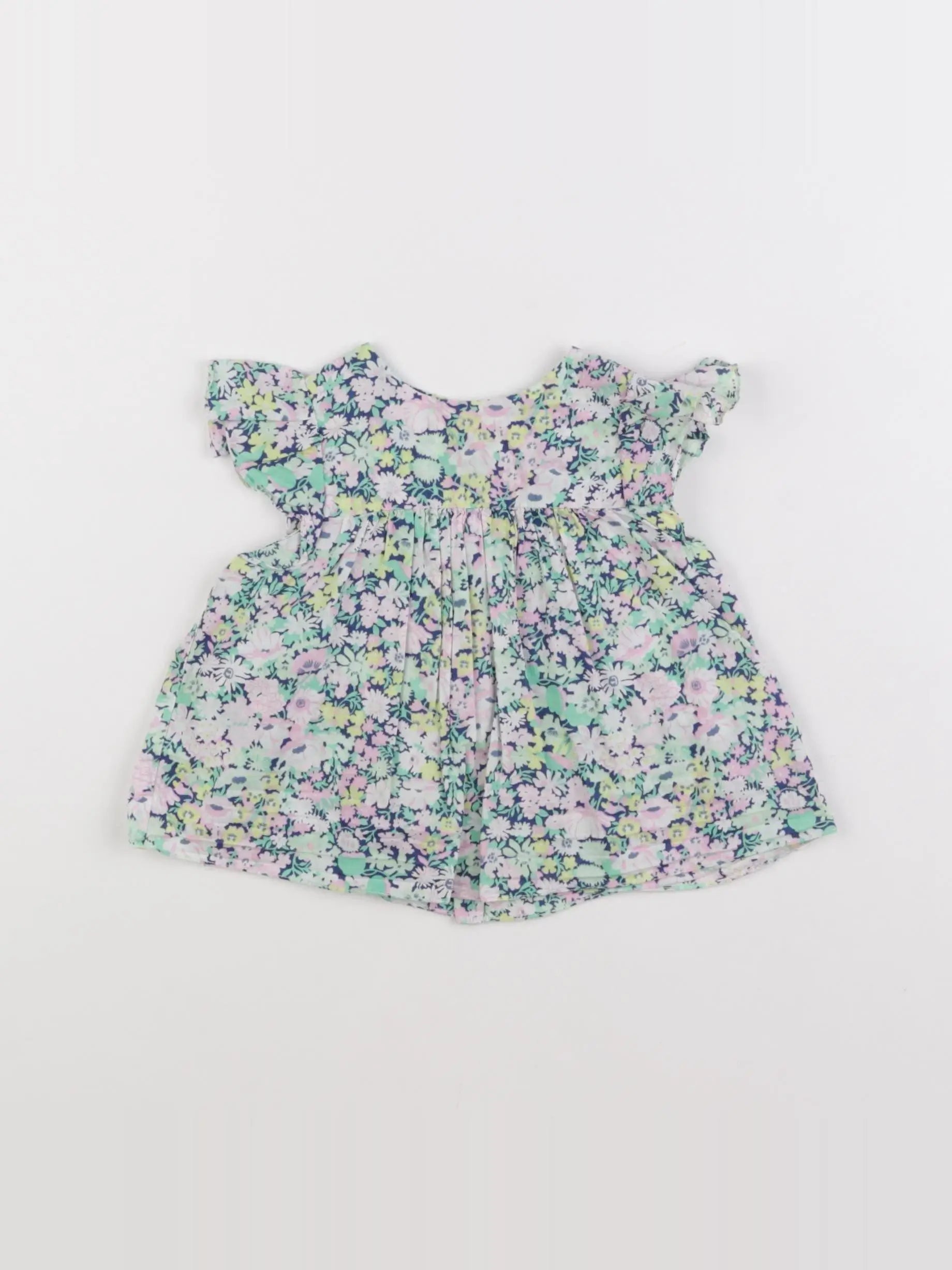 Jacadi - blouse liberty multicolore - 12 mois