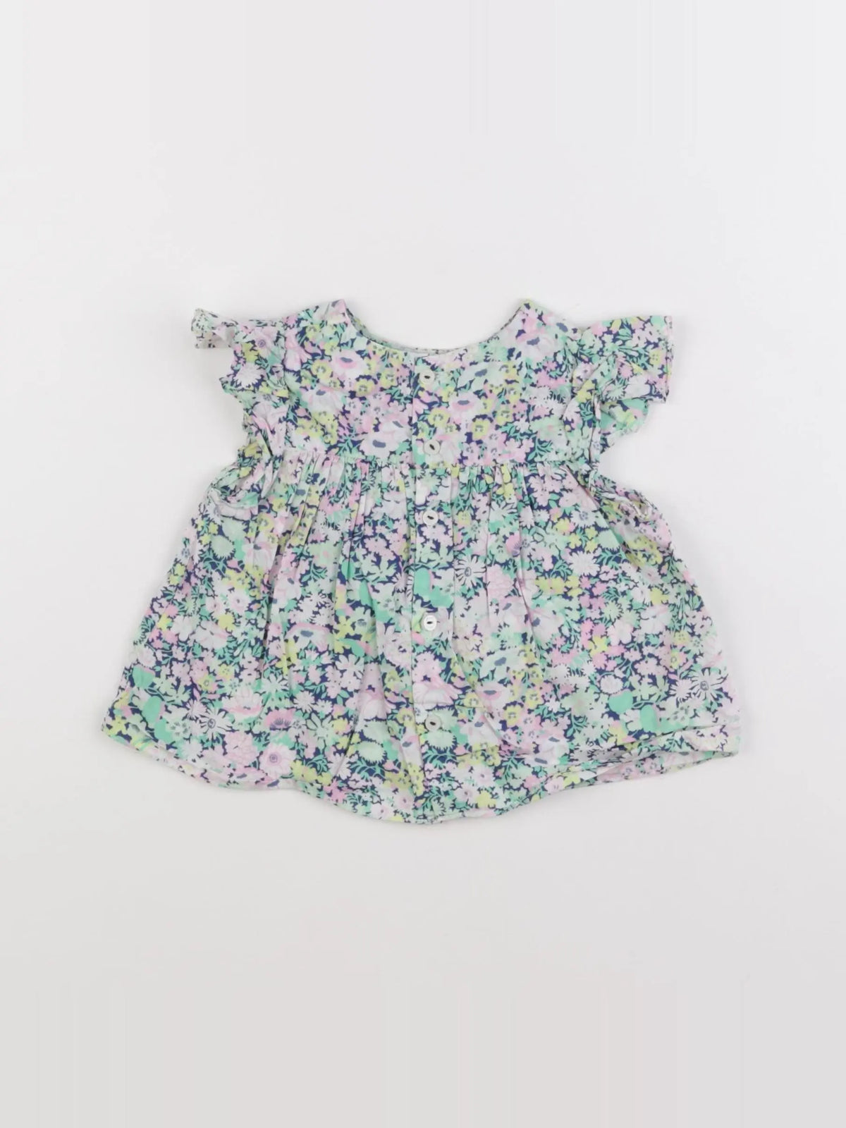 Jacadi - blouse liberty multicolore - 12 mois