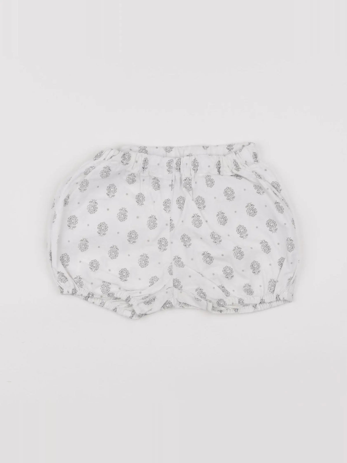Petit Bateau - bloomer blanc - 12 mois