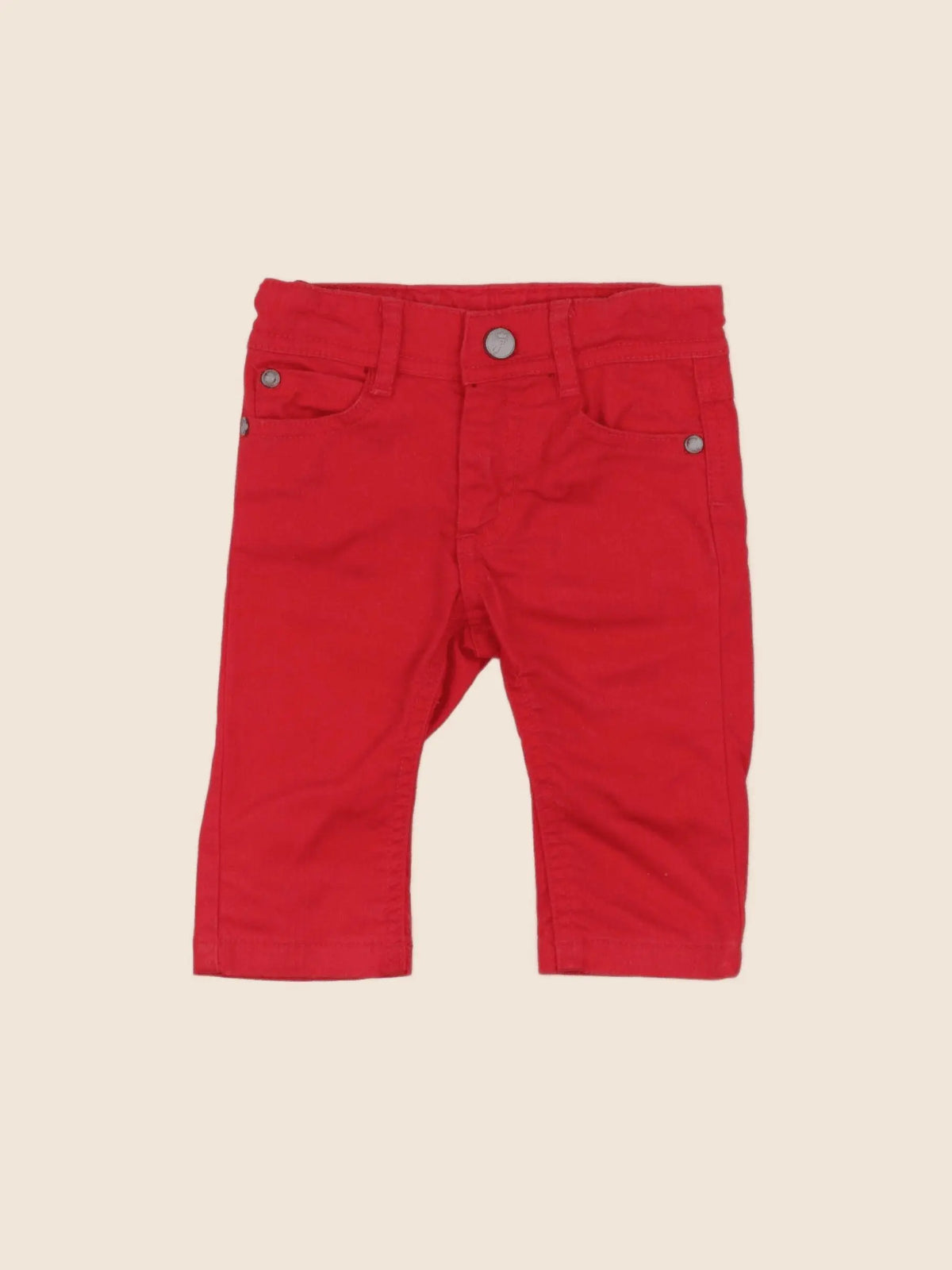 Jacadi - jean rouge - 6 mois