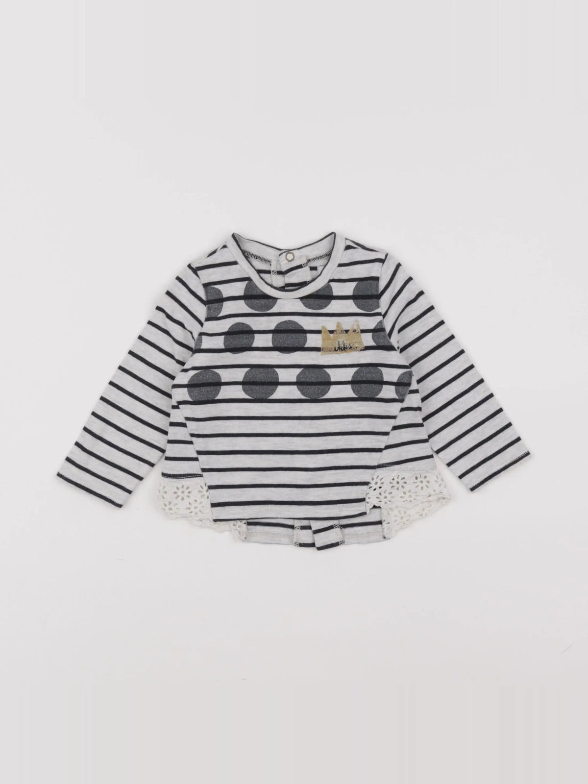 IKKS - tee-shirt gris - 12 mois