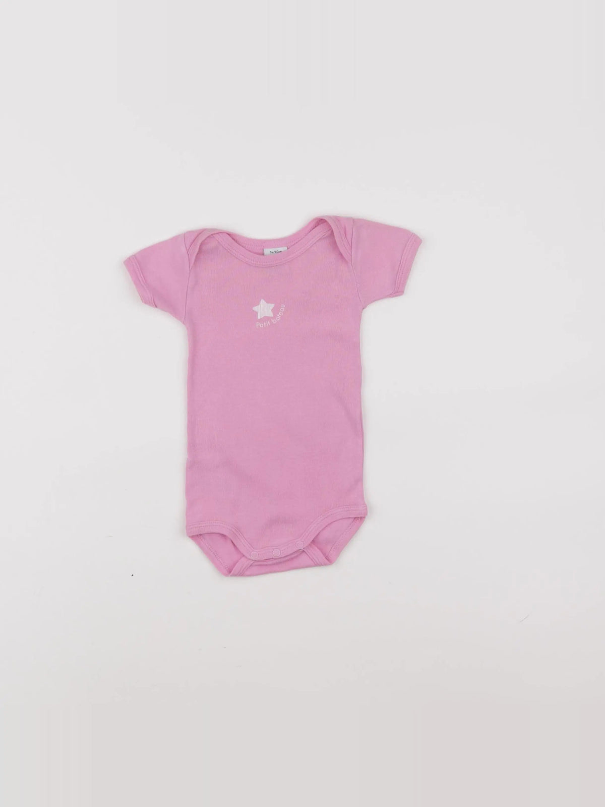 Petit Bateau - body rose - 3 mois