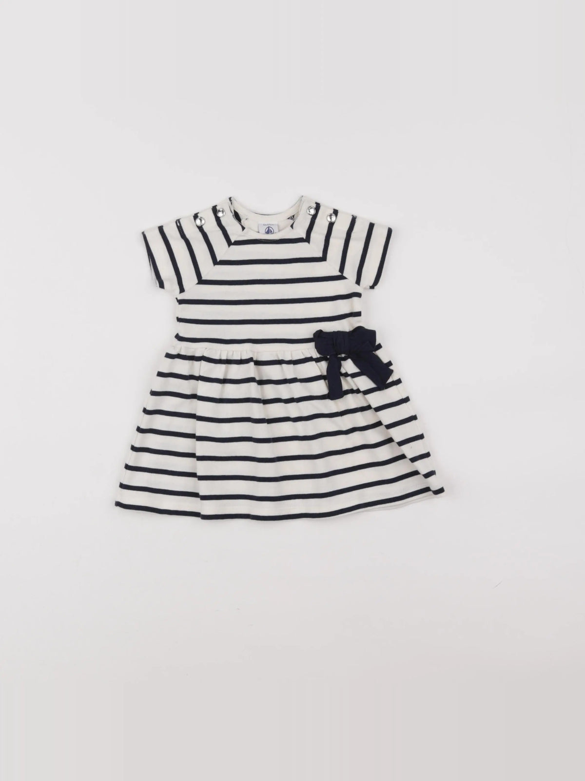 Petit Bateau - robe bleu - 6 mois