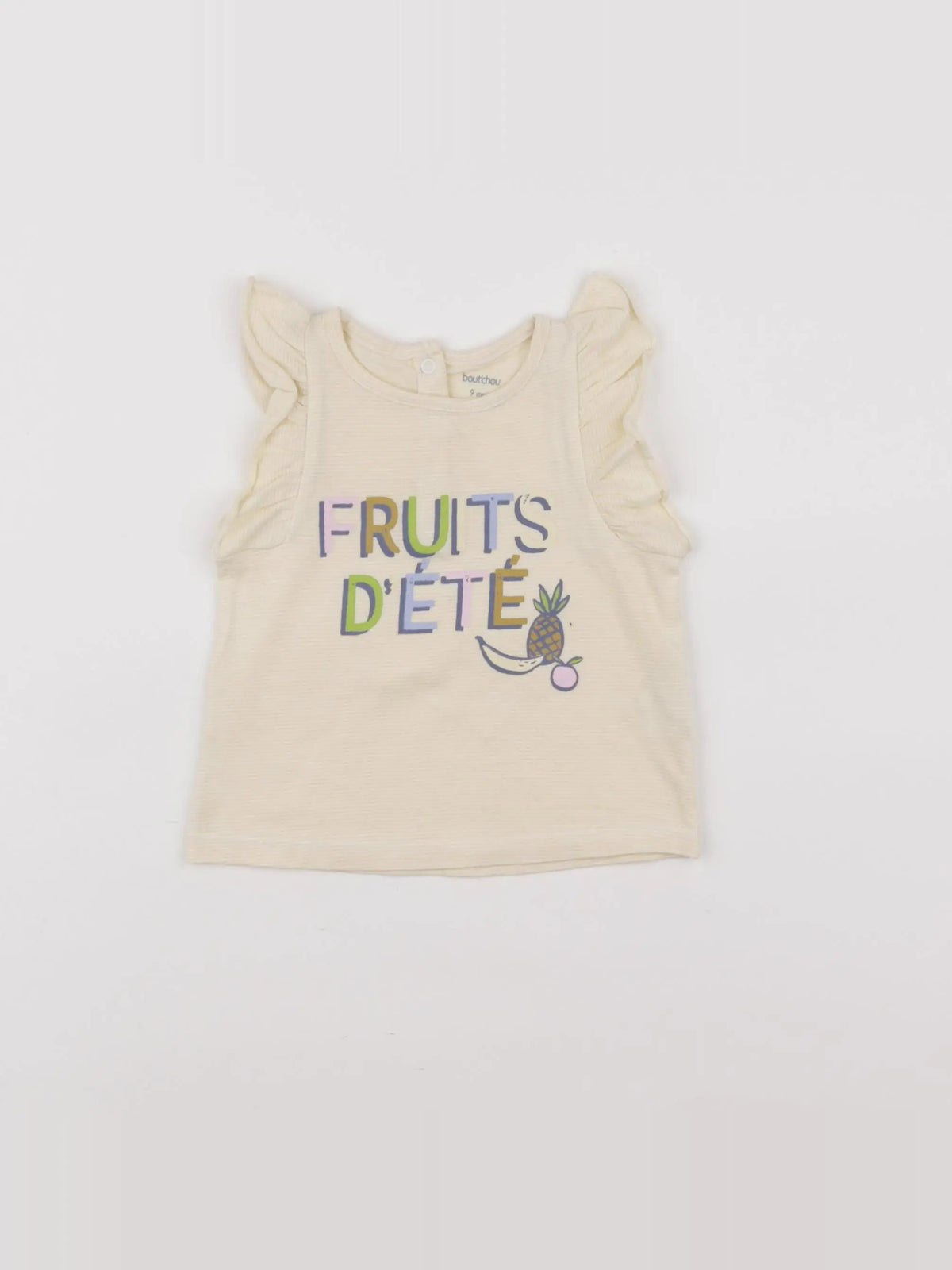 Boutchou - tee-shirt jaune - 9 mois