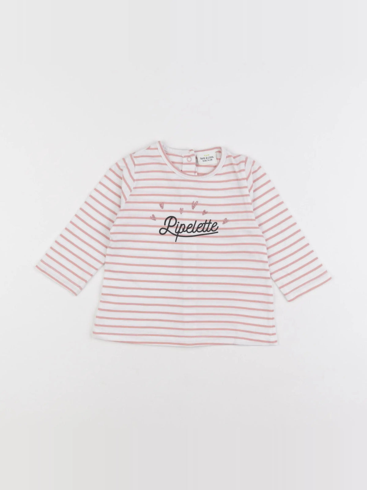 Tape à l'oeil - tee-shirt rose - 12 mois