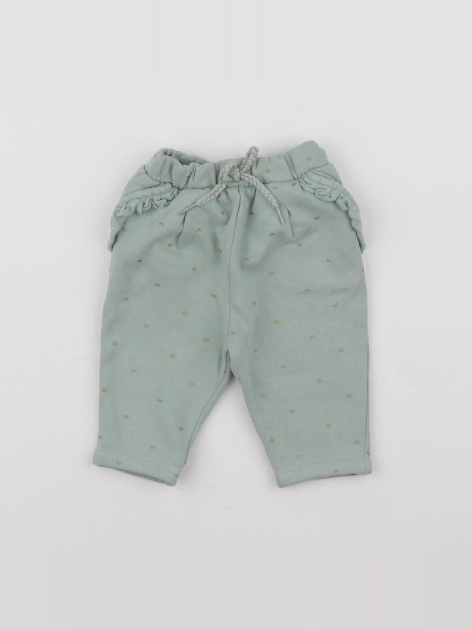 Vertbaudet - pantalon vert - 3 mois