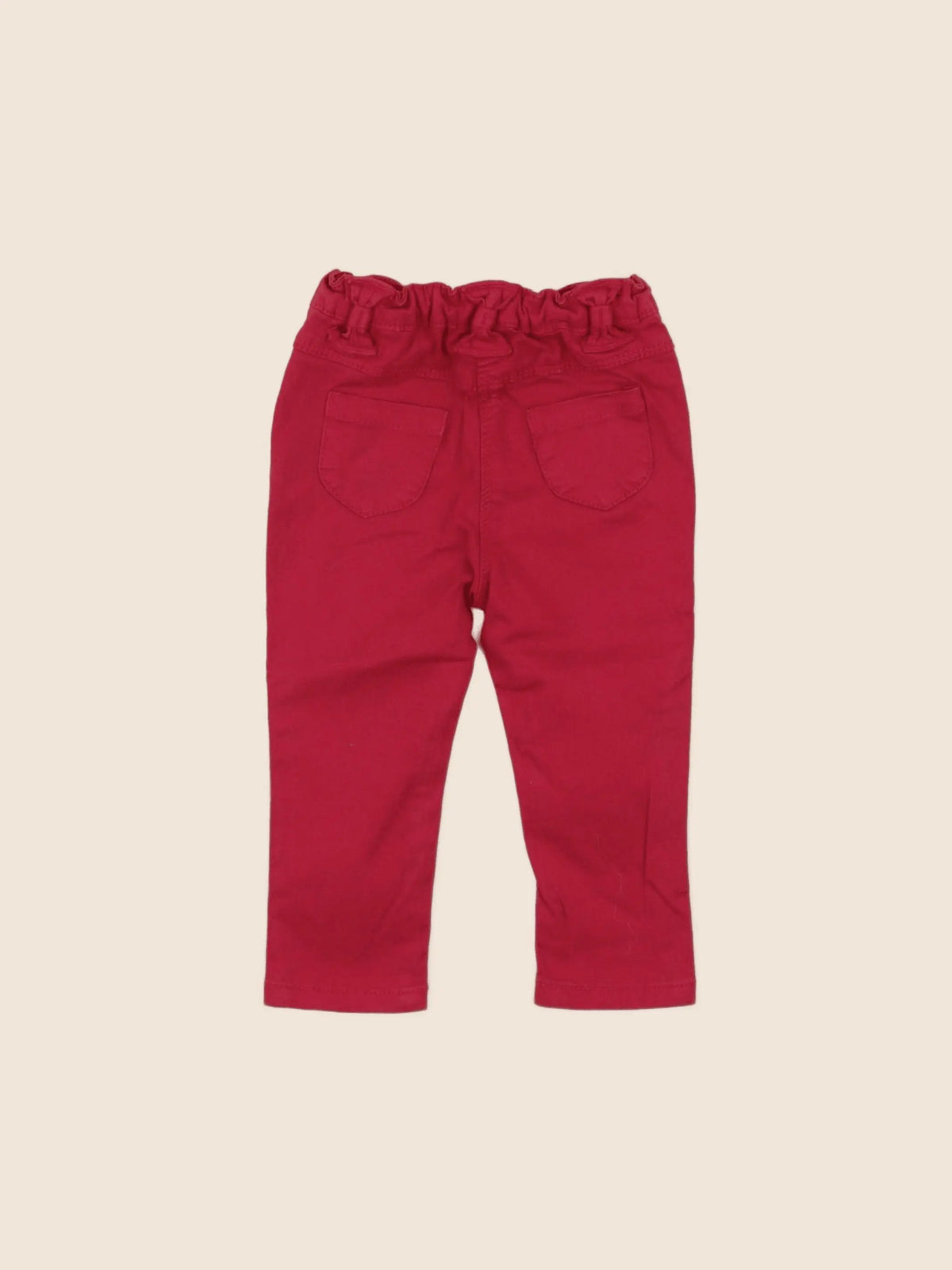 Tape à l'oeil - pantalon rouge - 9 mois
