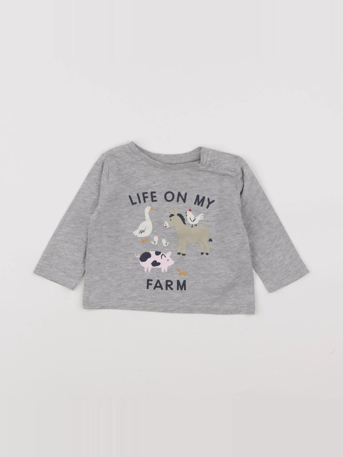 Boutchou - tee-shirt gris - 6 mois