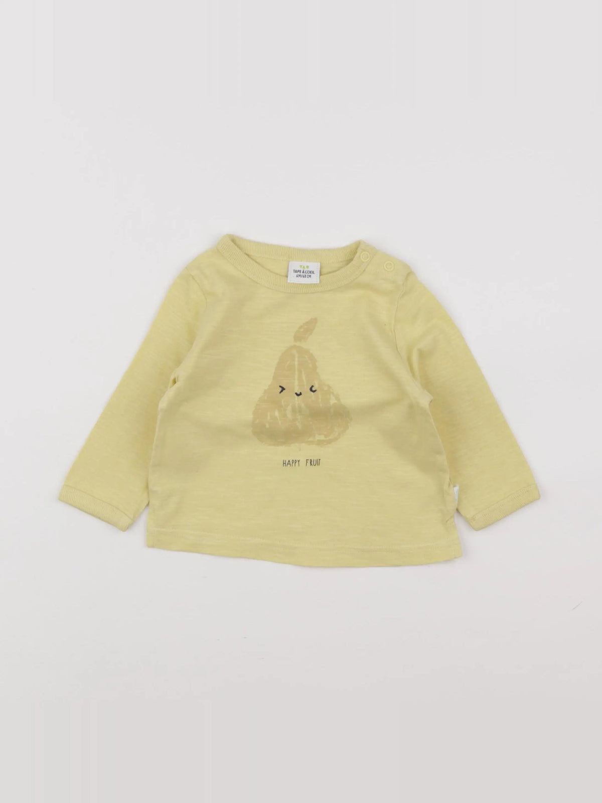 Tape à l'oeil - tee-shirt jaune - 6 mois