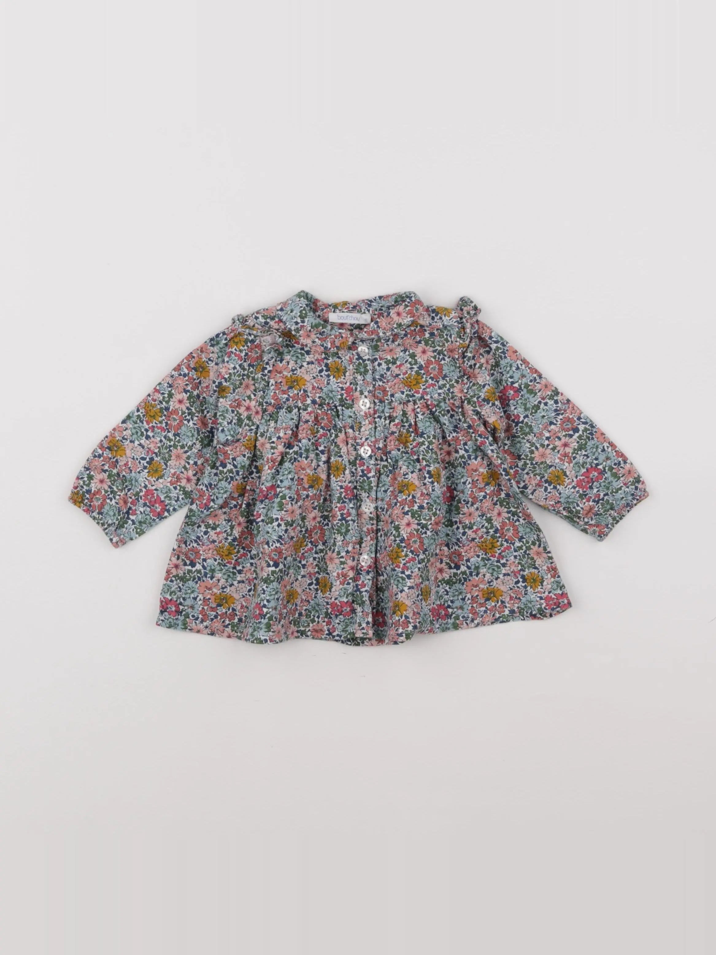 Boutchou - blouse multicolore - 6 mois