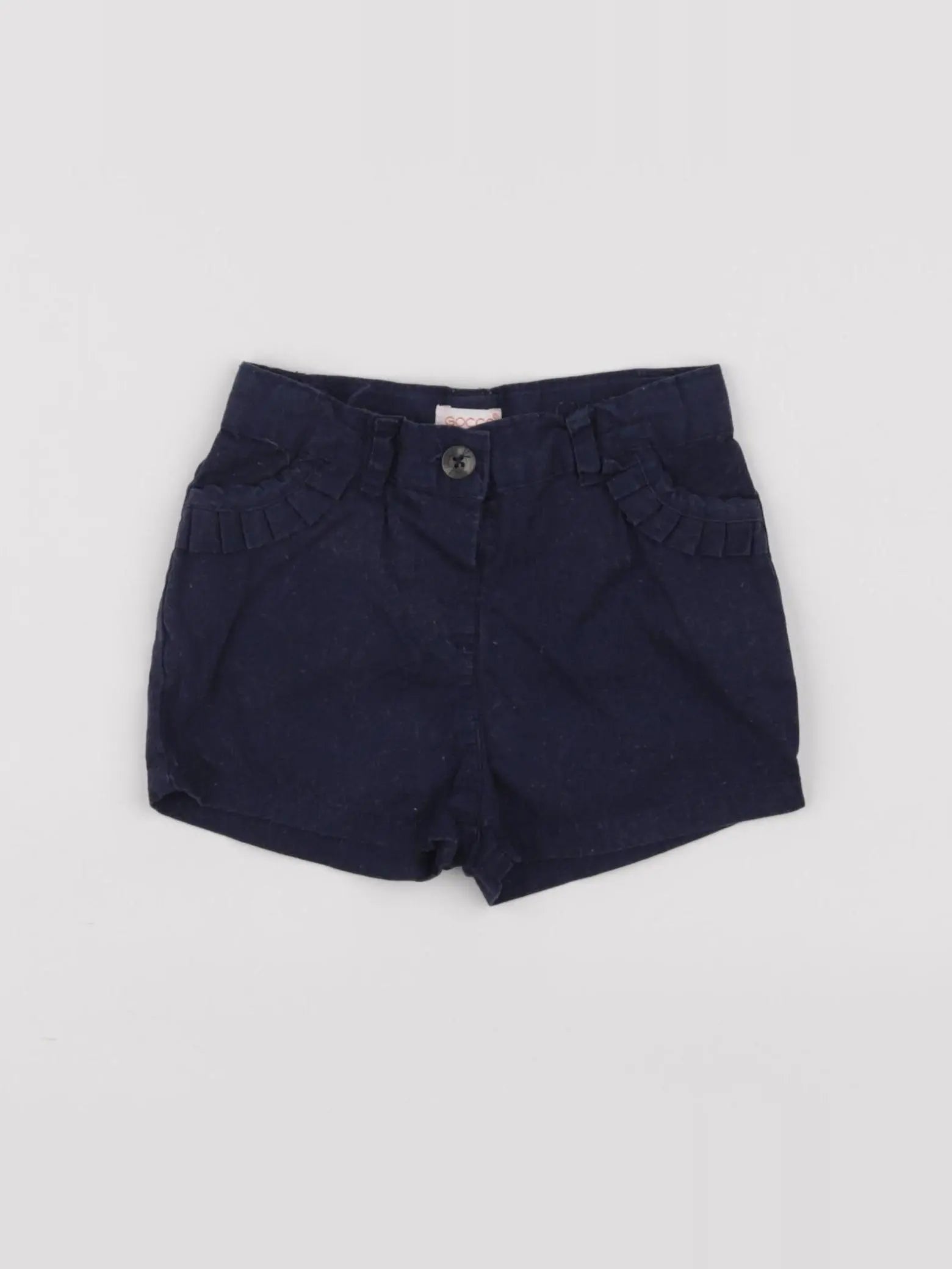Gocco - short bleu - 6/9 mois