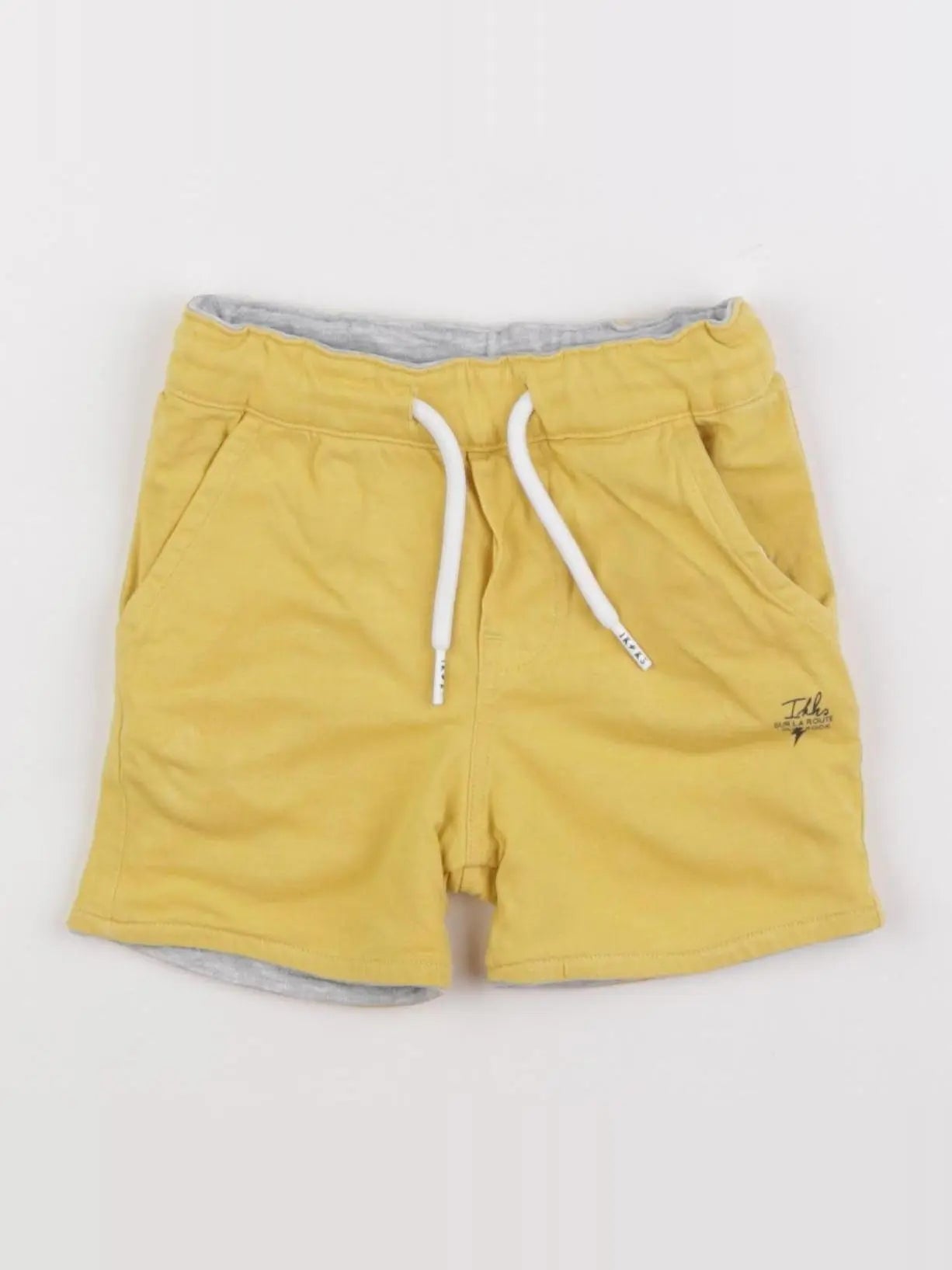 IKKS - short réversible jaune, gris - 12 mois