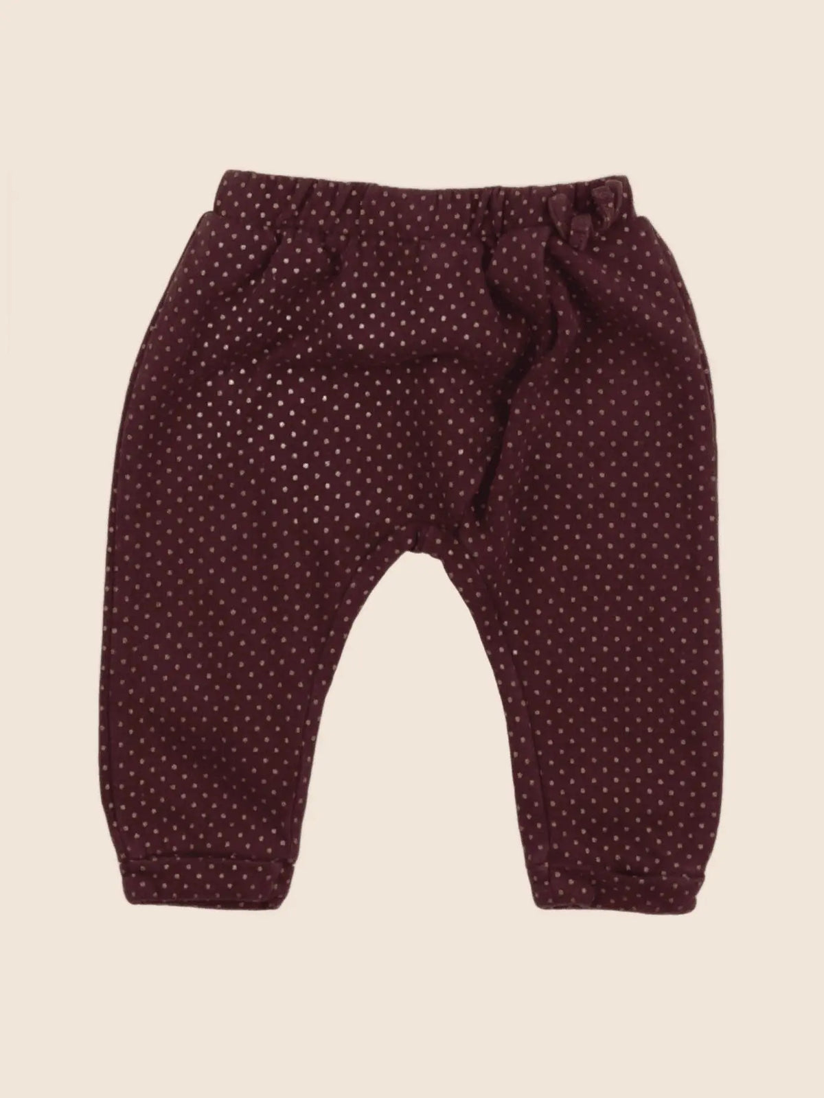 Vertbaudet - sarouel rouge, or - 6 mois